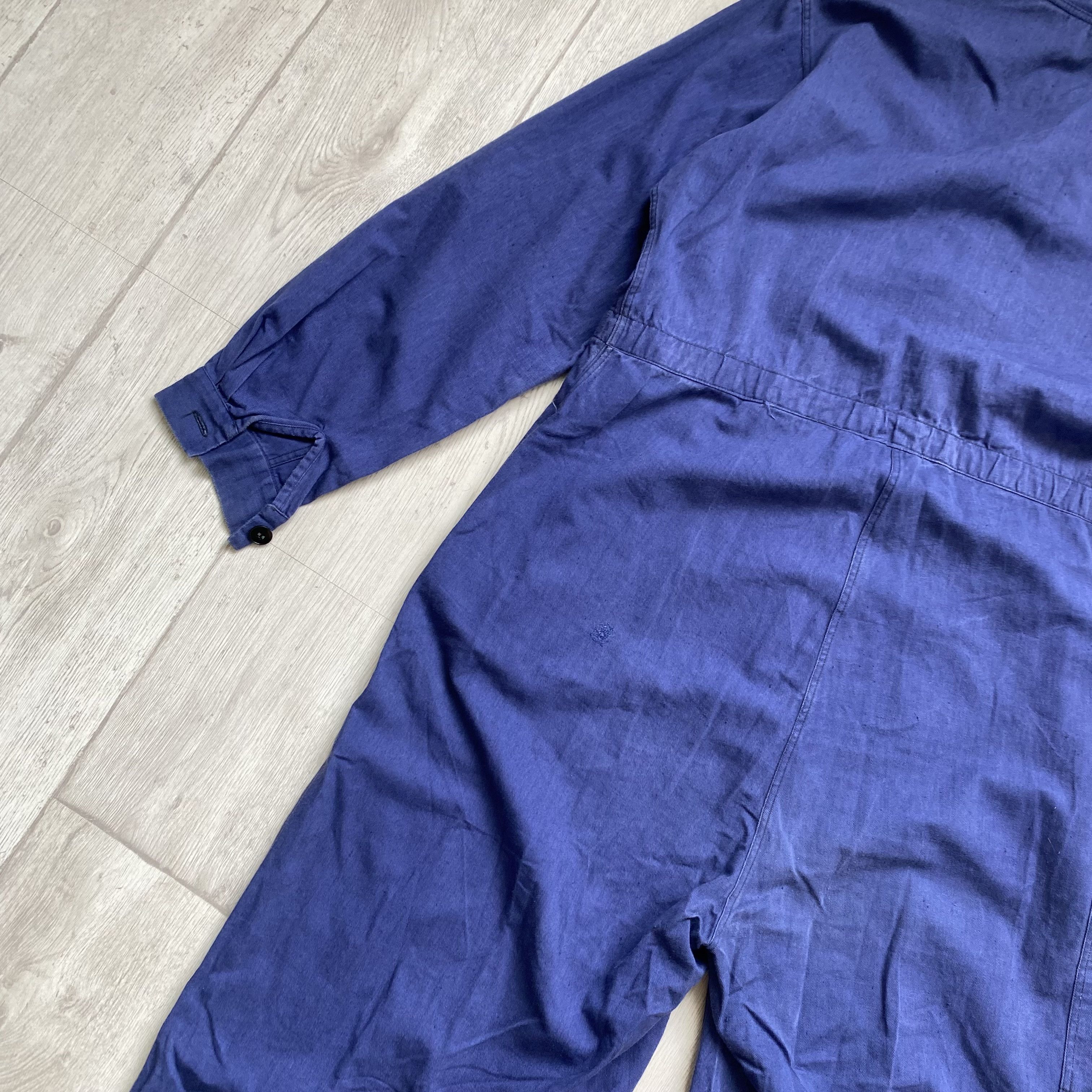 Le Laboureur ⚙️ Vintage 80s Sanfor Faded French Coverall Jumpsuit Vetra Size US 32 / EU 48 - 16 Thumbnail