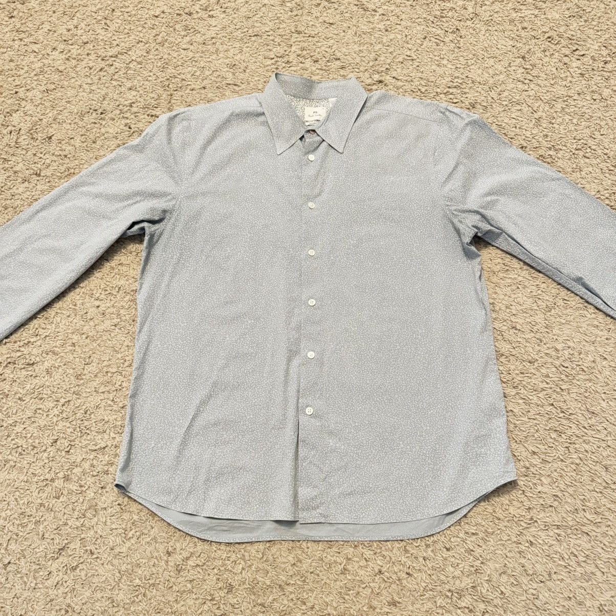 Paul Smith PAUL SMITH BLUE FLORAL BUTTON UP Size US XL / EU 56 / 4 - 2 Thumbnail