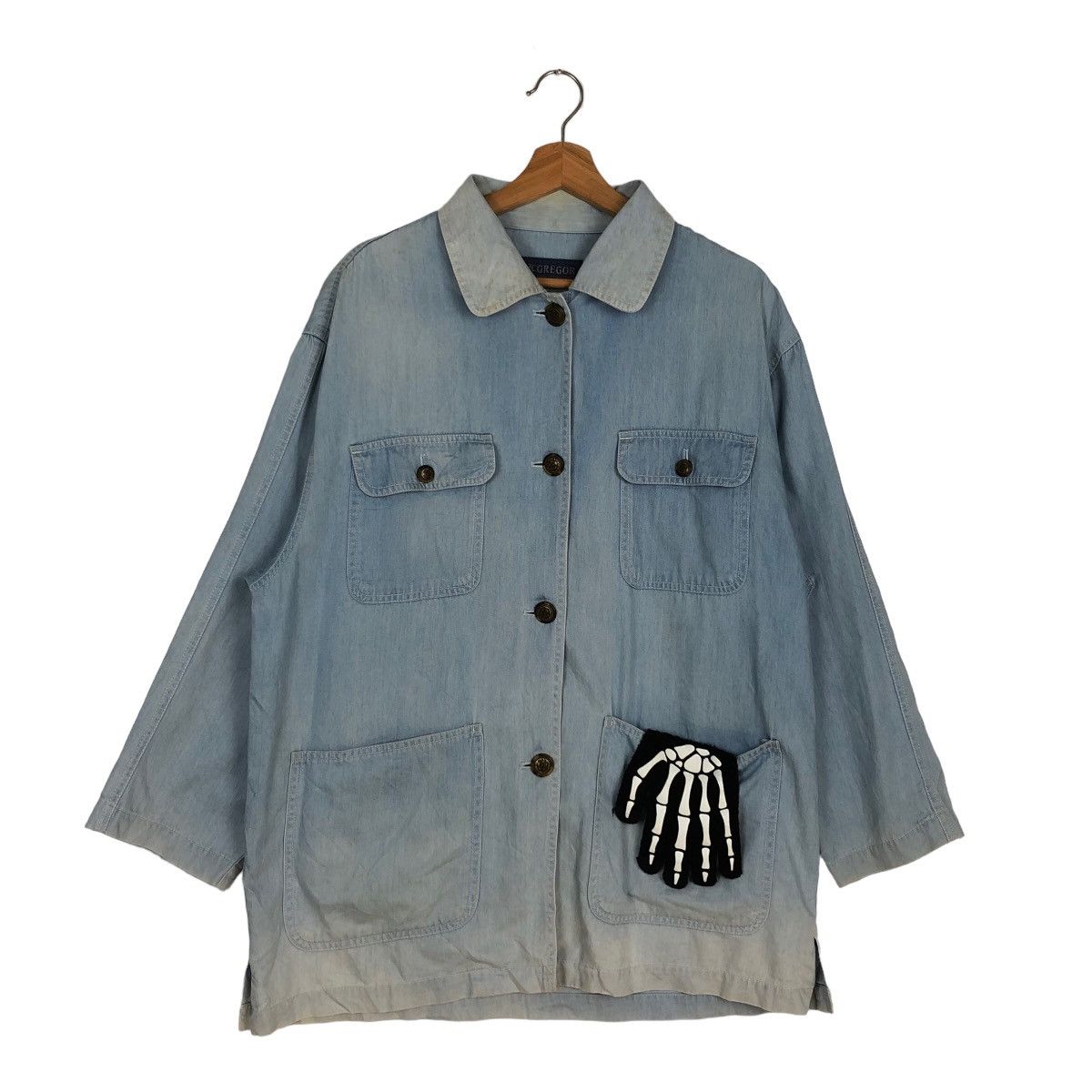Japanese Brand 🔥90’s VINTAGE CHORE CHAMBREY DENIM JACKET MC GREGOR JAPAN Size US M / EU 48-50 / 2 - 1 Thumbnail