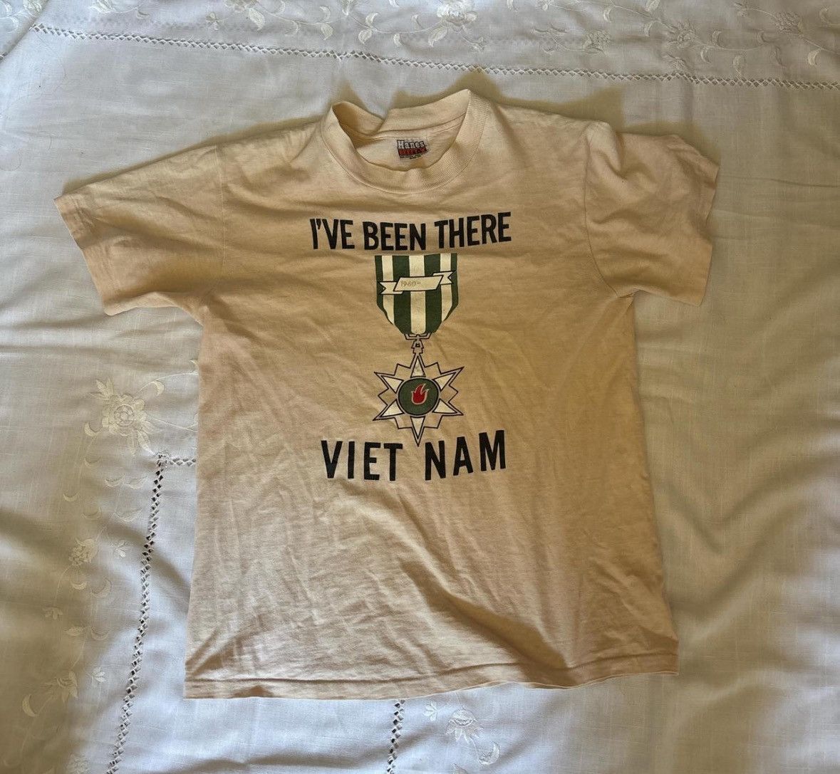 Hanes × Vintage VIETNAM IVE BEEN THERE 70s/80s vintage tee Size US S / EU 44-46 / 1 - 3 Thumbnail