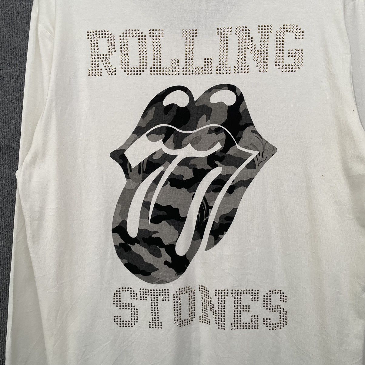 Band Tees × The Rolling Stones Y2K The Rolling Stones Swarovski Detailing L/S T Shirt Size US L / EU 52-54 / 3 - 2 Thumbnail