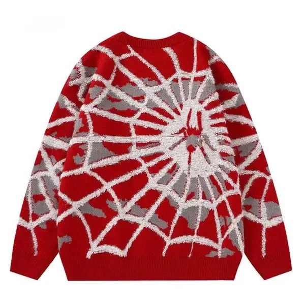 Japanese Brand Spider Web Knitted Sweater Size US L / EU 52-54 / 3 - 3 Thumbnail