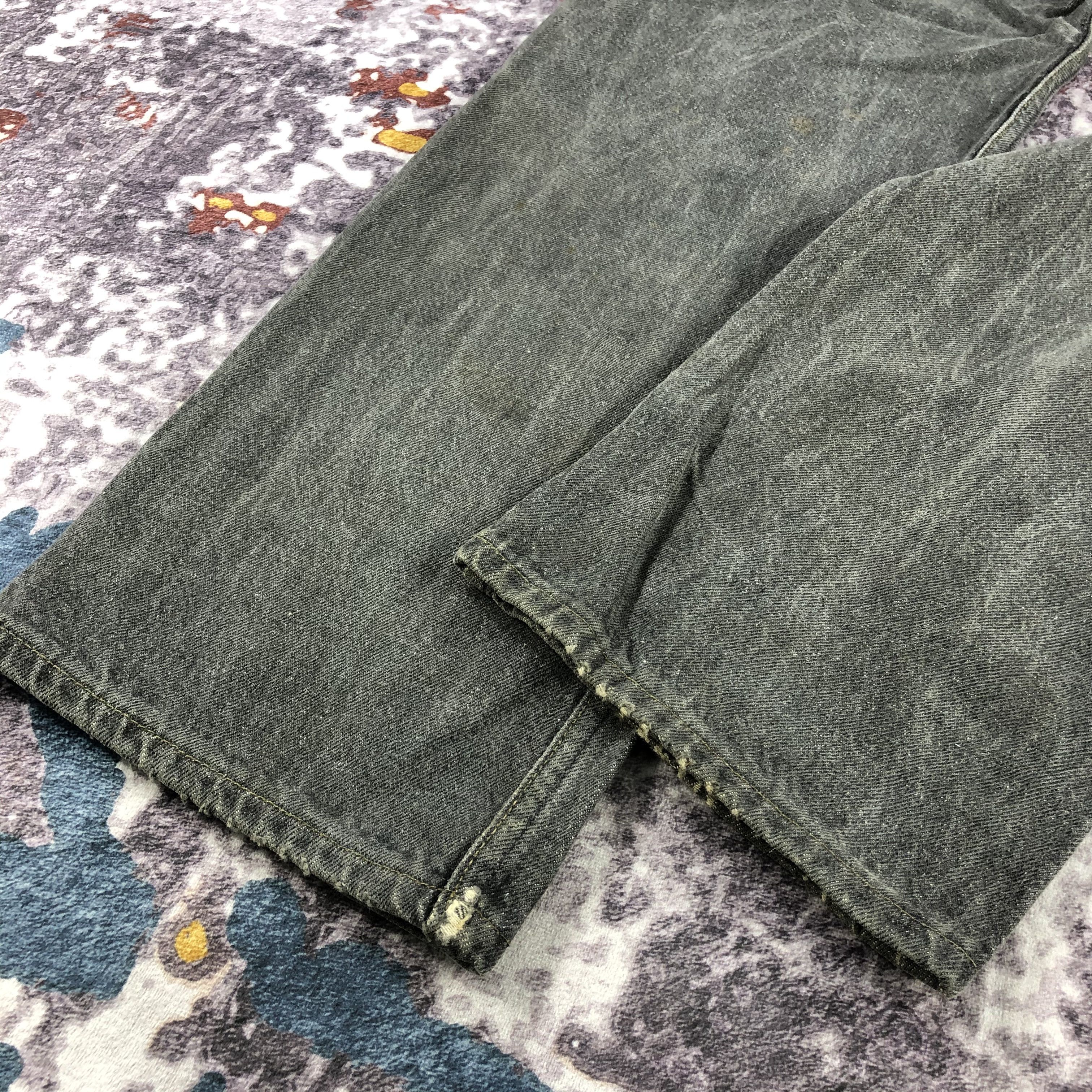 Levi's × Vintage 90s Vintage Levis 501 Faded Black Jeans-JM2339 Size US 38 / EU 54 - 4 Thumbnail