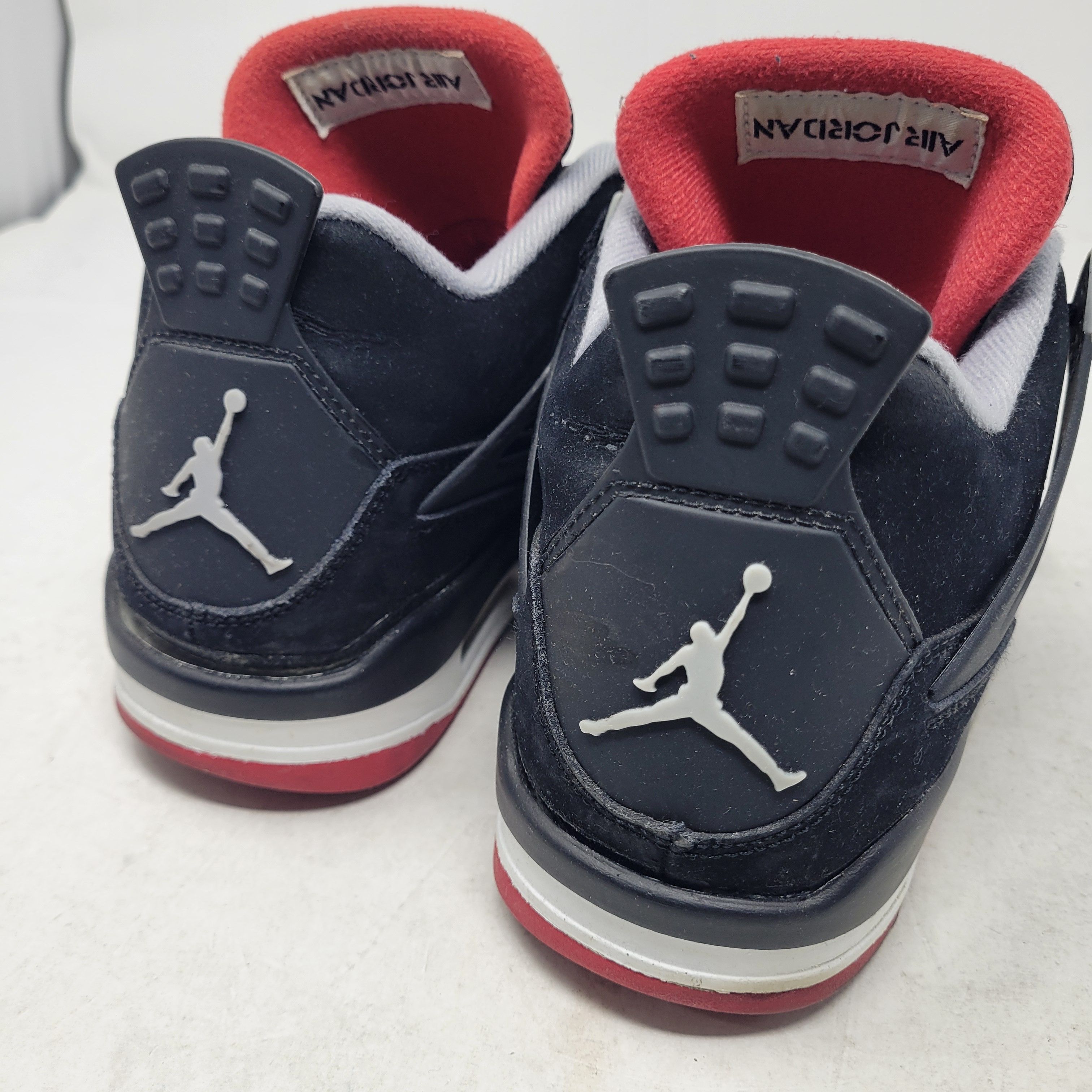 Jordan Brand × Nike Air Jordan 4 Retro IV Black Red BRED 308497-089 US sz 8 Size US 8 / EU 41 - 20 Thumbnail