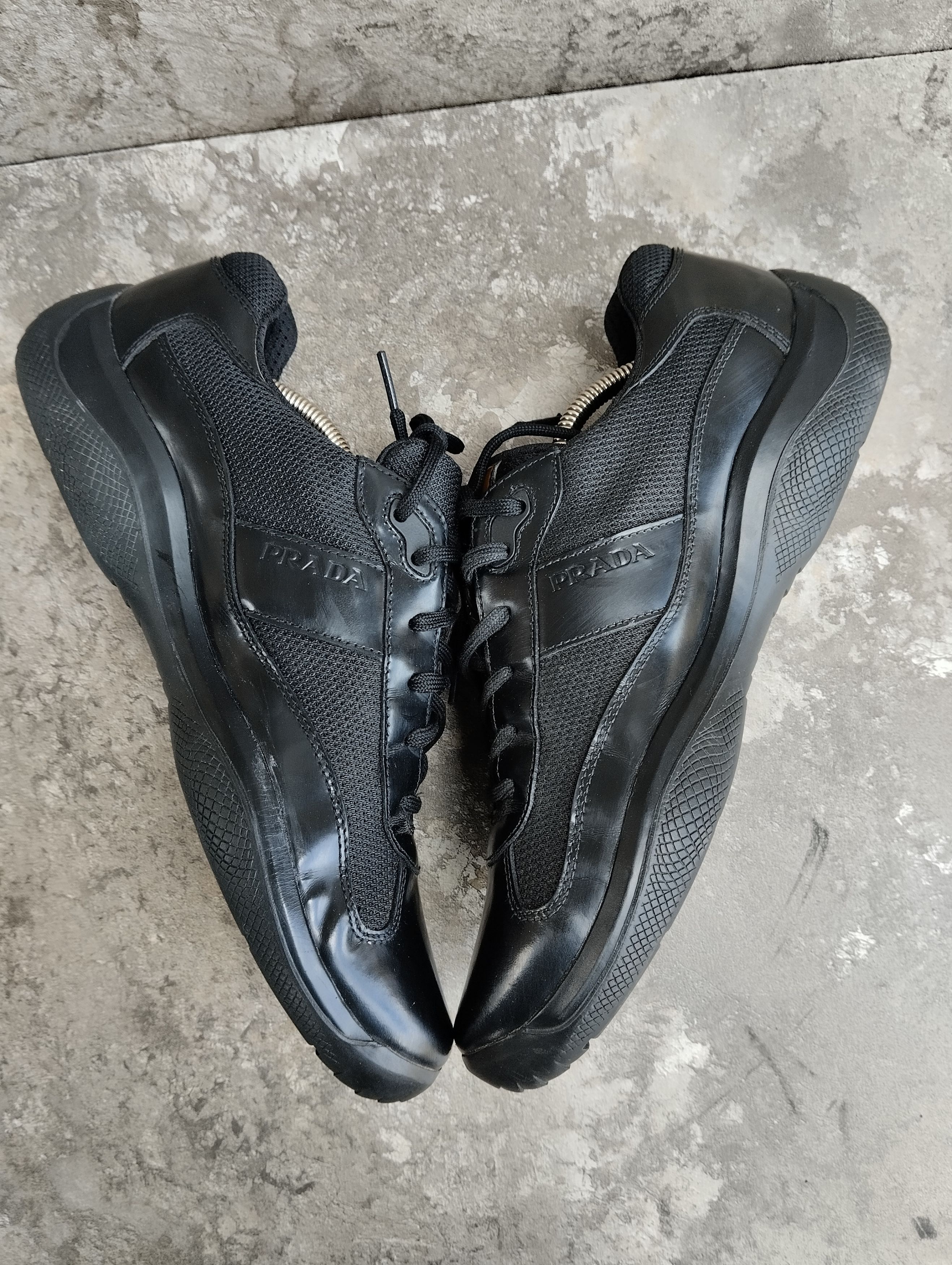 Prada America’s Cup Leather And Mesh Trainers Size US 10.5 / EU 43-44 - 5 Thumbnail