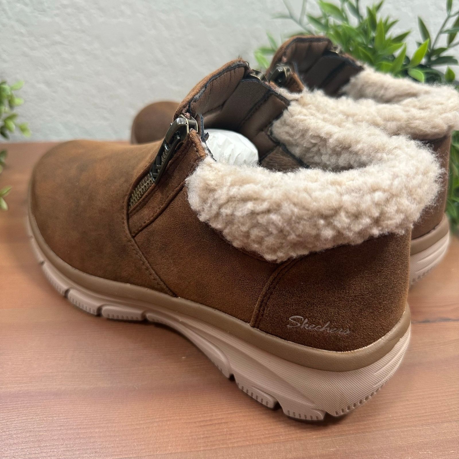 SKECHERS Skechers Social Mode Water Repellent Vegan Ankle Boots Size US 6 / IT 36 - 4 Thumbnail
