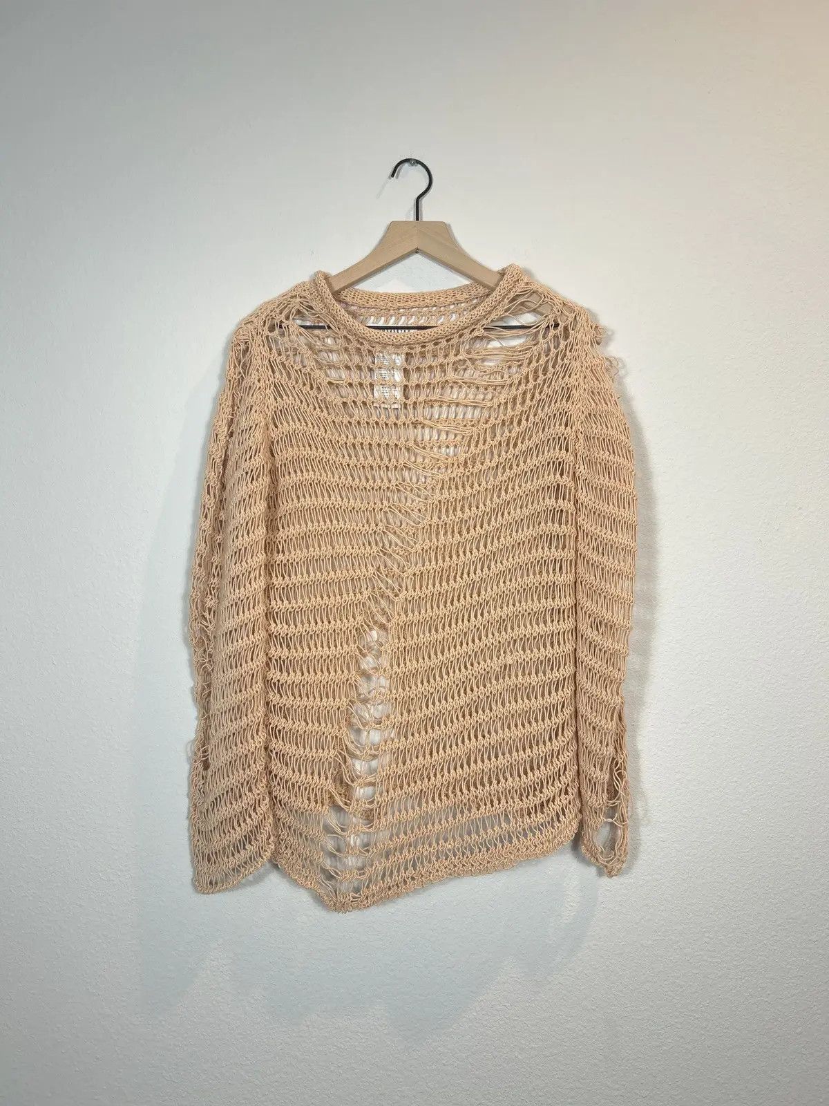 Maison Margiela SS 2016 Fisherman’s Distressed Sweater Size US S / EU 44-46 / 1 - 1 Thumbnail