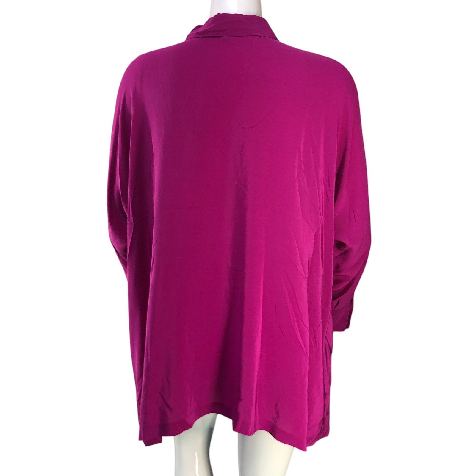 Eileen Fisher Eileen Fisher Size M Tunic Top Hi Low Popover Silk TINY FLAW Size M / US 6-8 / IT 42-44 - 7 Thumbnail