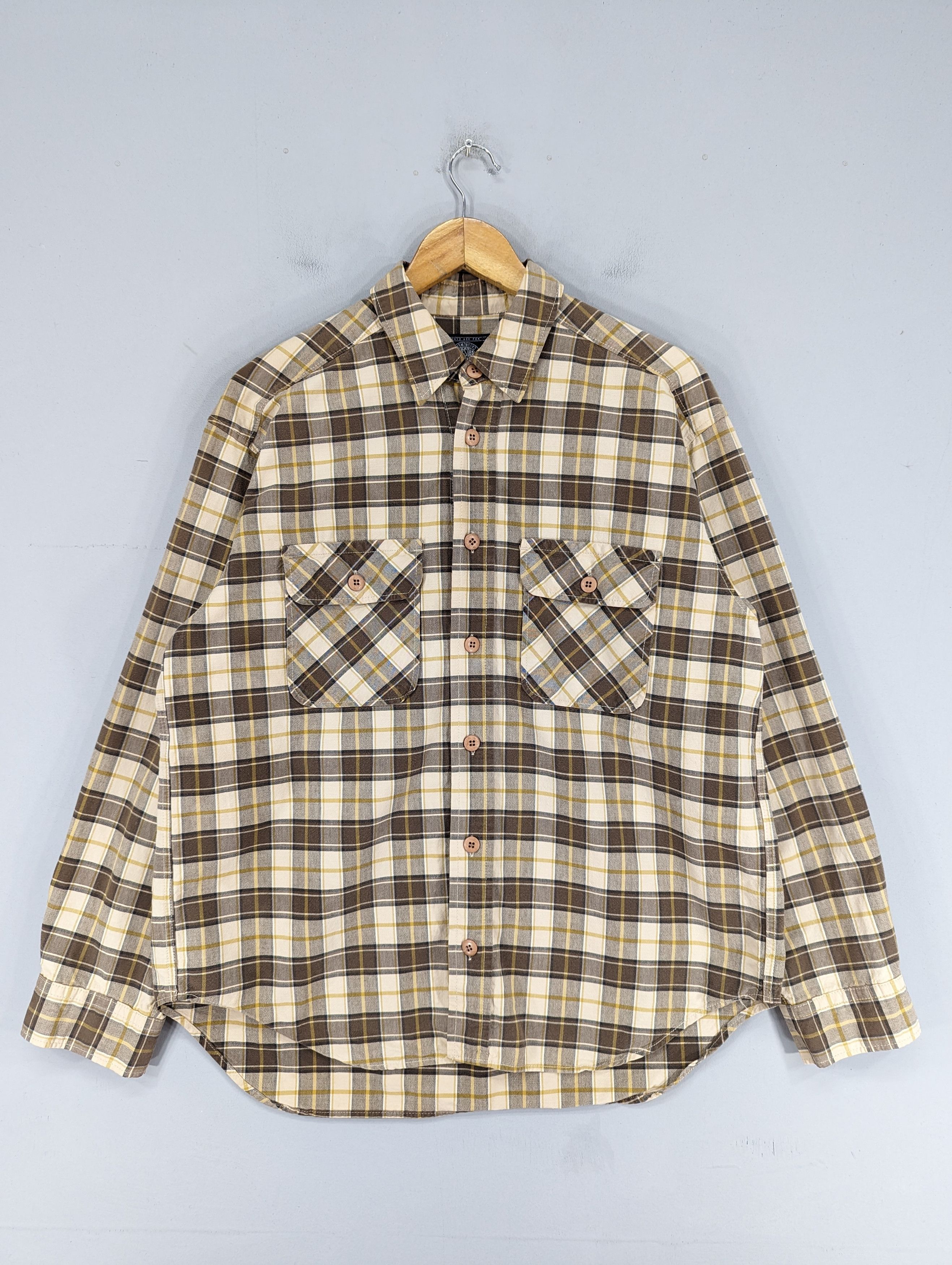 image of 90's Lipstar Checkered Box Flannel Shirt, Men's (Size Large)