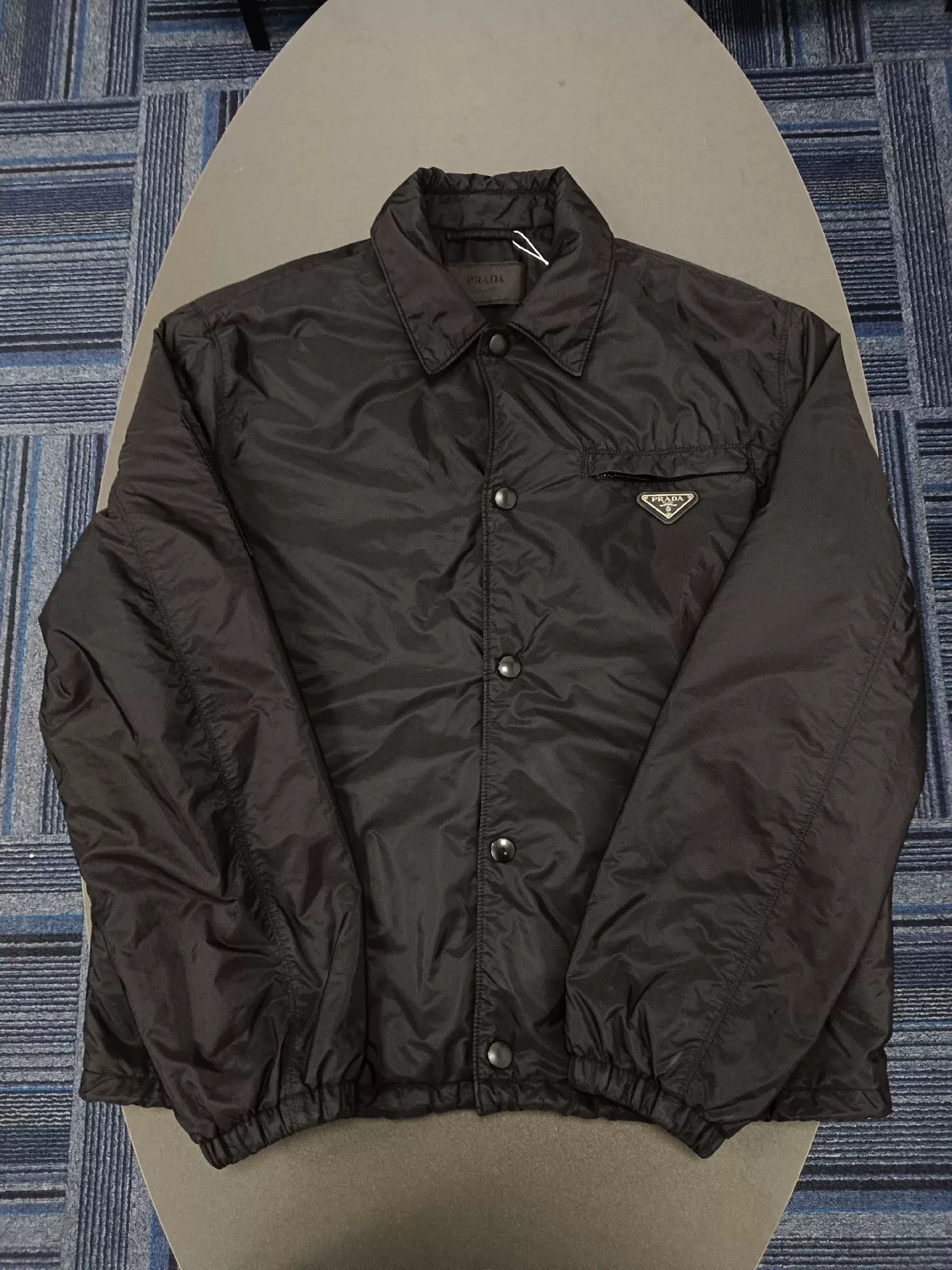 Prada Prada Classic Black Long Sleeve Jacket Size US L / EU 52-54 / 3 - 1 Thumbnail