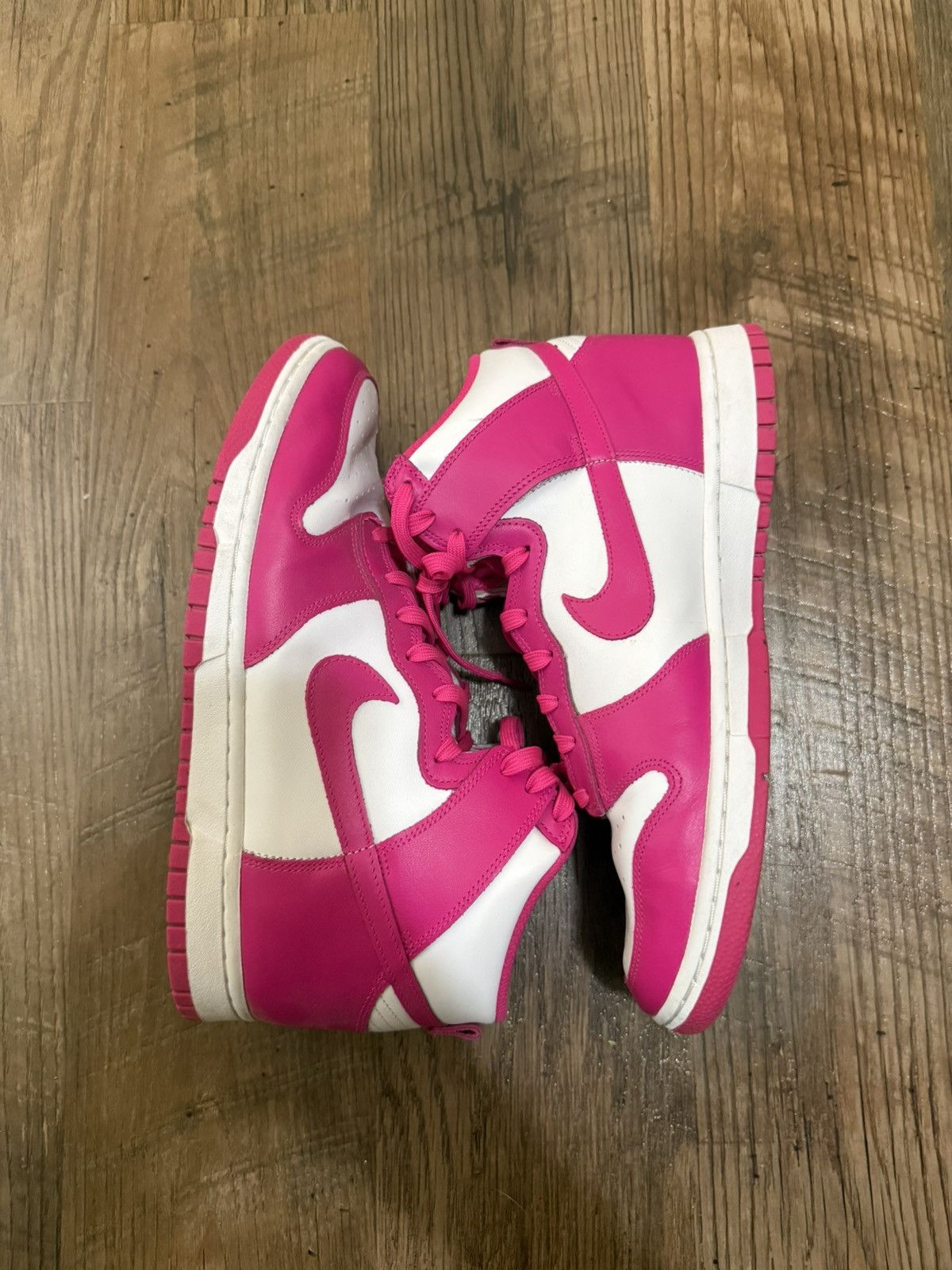 Jordan Brand Nike Dunk High Pink Prime Size US 11.5 / IT 41.5 - 4 Thumbnail