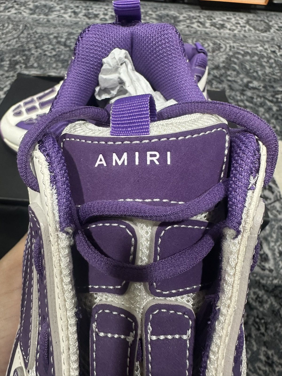 Amiri Brand New Amiri Bone Runner Size 12US/45EU Size US 12 / EU 45 - 7 Thumbnail