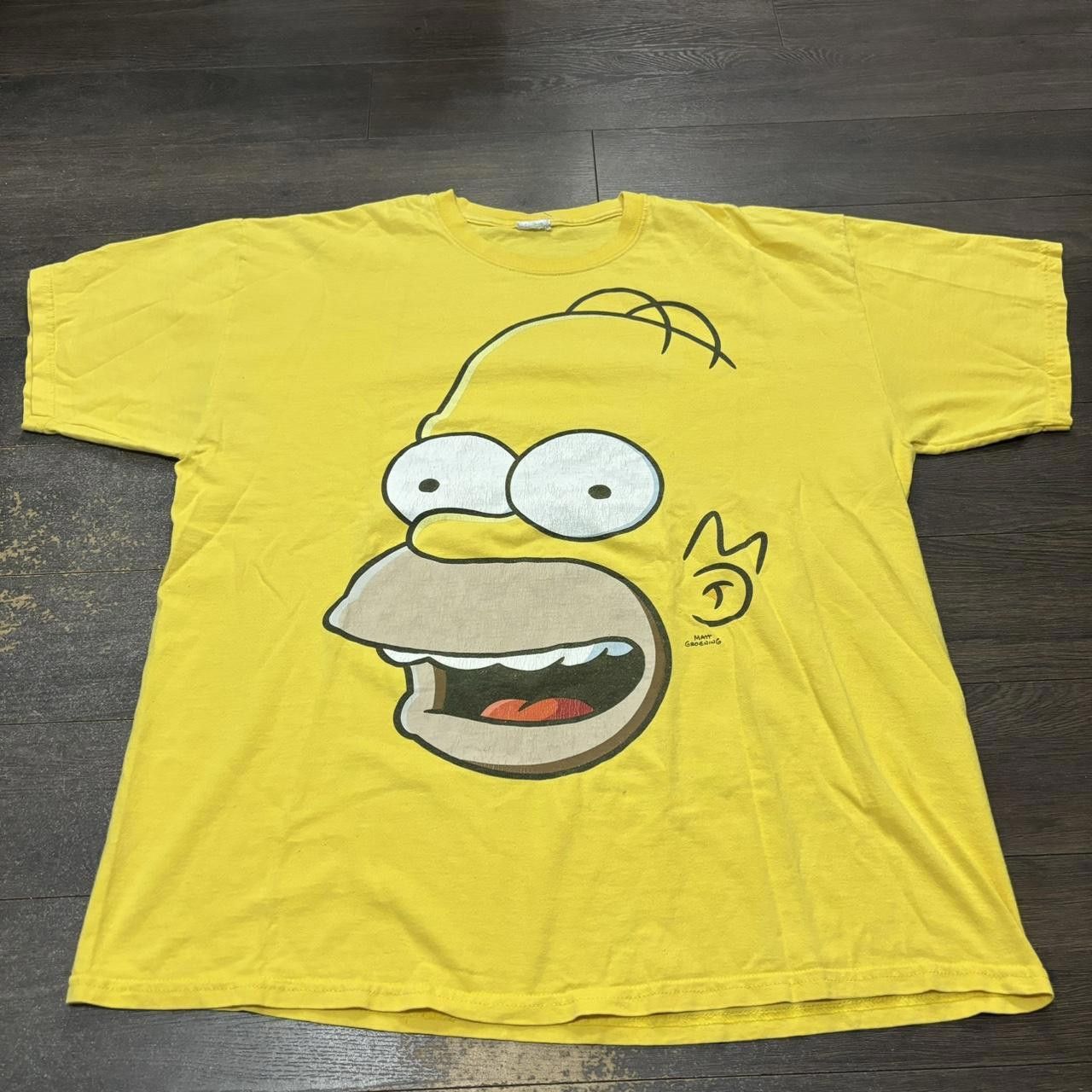 Designer Vintage The Simpsons Homer Simpson Big Face T Shirt 00s XL Size US XL / EU 56 / 4 - 3 Thumbnail