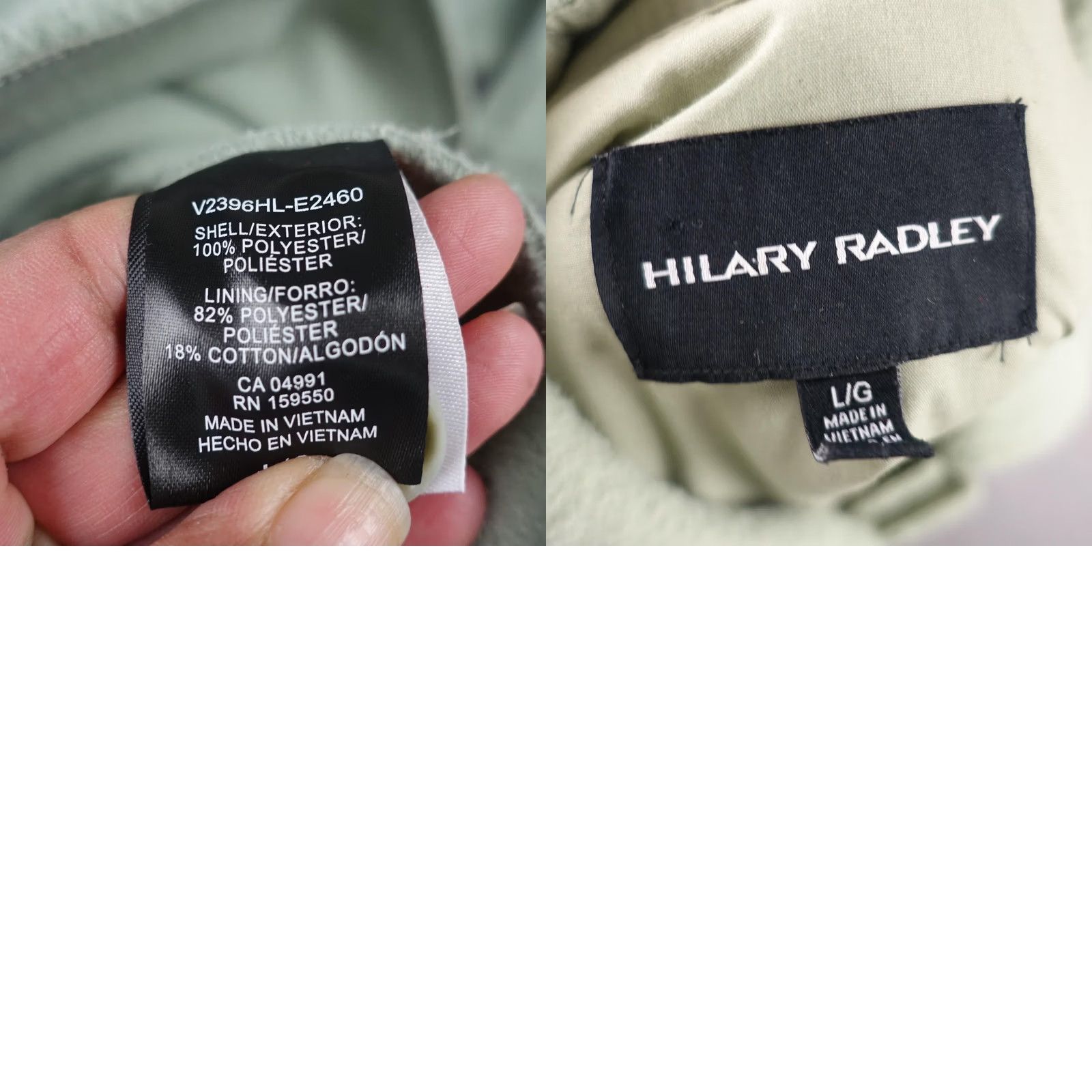 Vintage Hilary Radley Jacket Womens L Green Fleece Shacket Button Front Lined Shirt Jacket Casual All Seasons Medium/Regular Womens Large Green 90s? Size L / US 10 / IT 46 - 9 Thumbnail