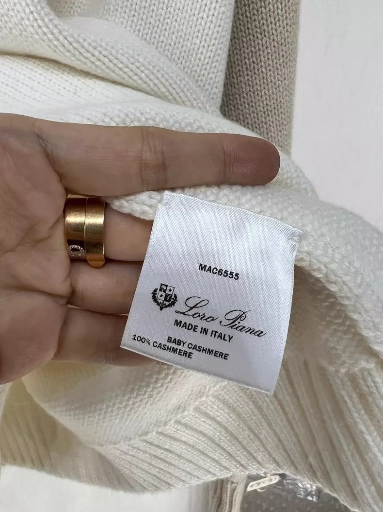 Loro Piana LORO PIANA V-neck patchwork cashmere knit sweater Size M / US 6-8 / IT 42-44 - 3 Thumbnail