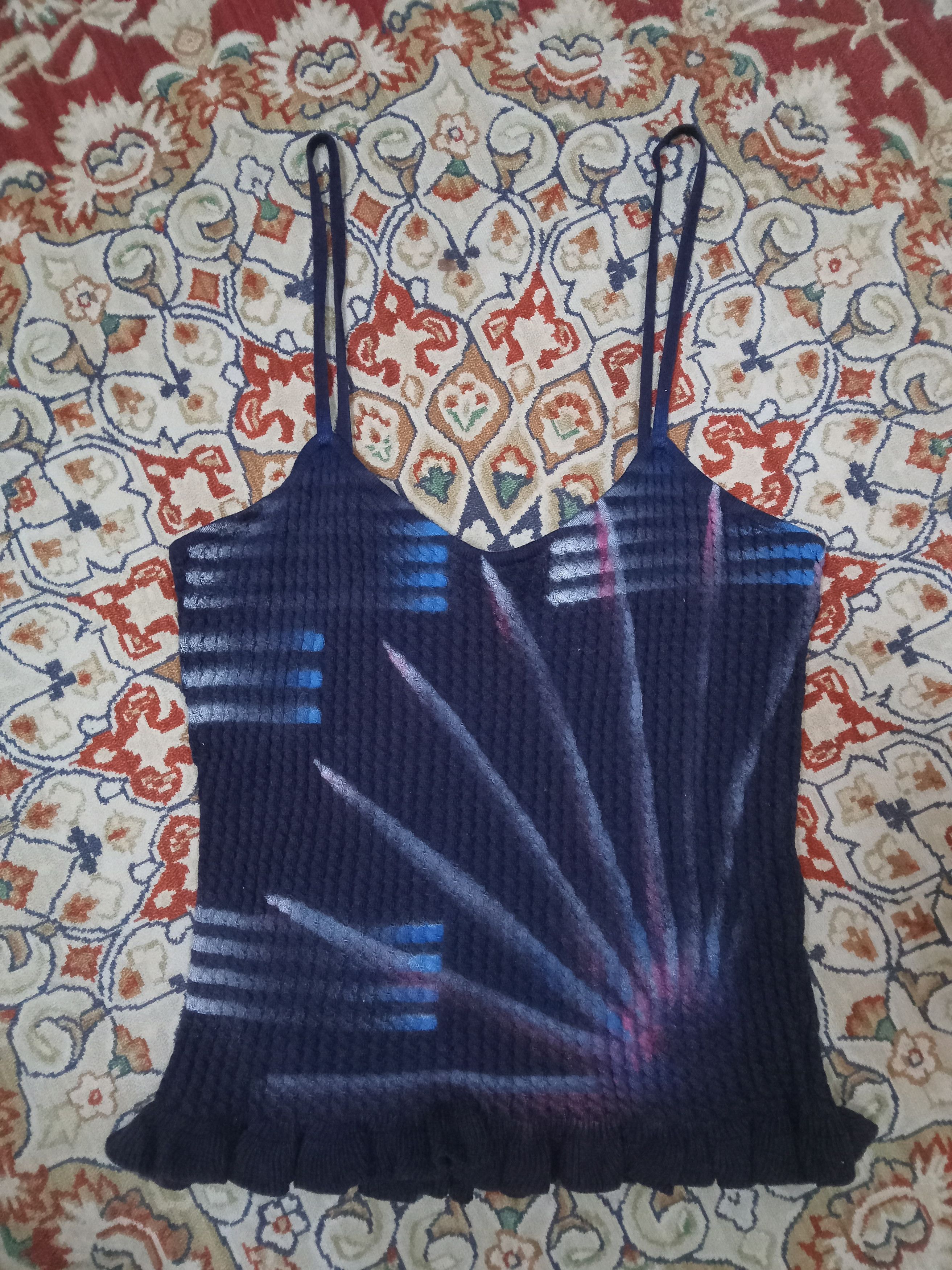 Chloe × Designer Chloé Rare Design Tank Top Size L / US 10 / IT 46 - 1 Thumbnail