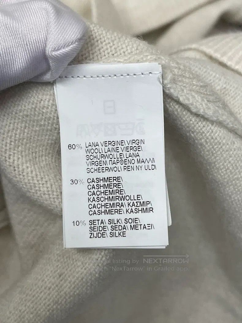 Brunello Cucinelli Brunello Cucinelli Beige Wool Beaded Sweater Size M / US 6-8 / IT 42-44 - 5 Thumbnail