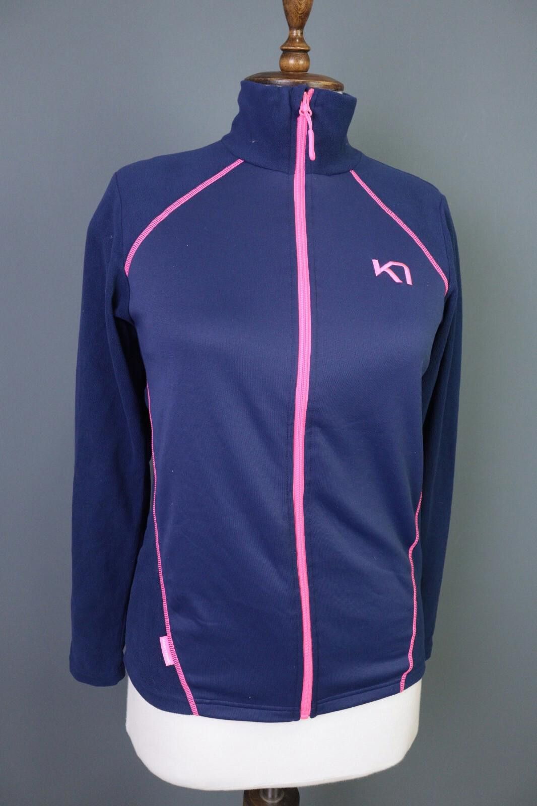 Designer Kari Traa Purple Full Zip Fleece Sweater Jacket Size S Size S / US 4 / IT 40 - 6 Thumbnail