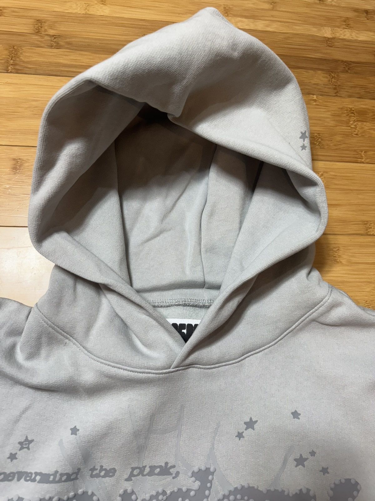 Sp5der Sp5der Tonal Punk V2 Hoodie Grey - Size Large Size US L / EU 52-54 / 3 - 4 Thumbnail