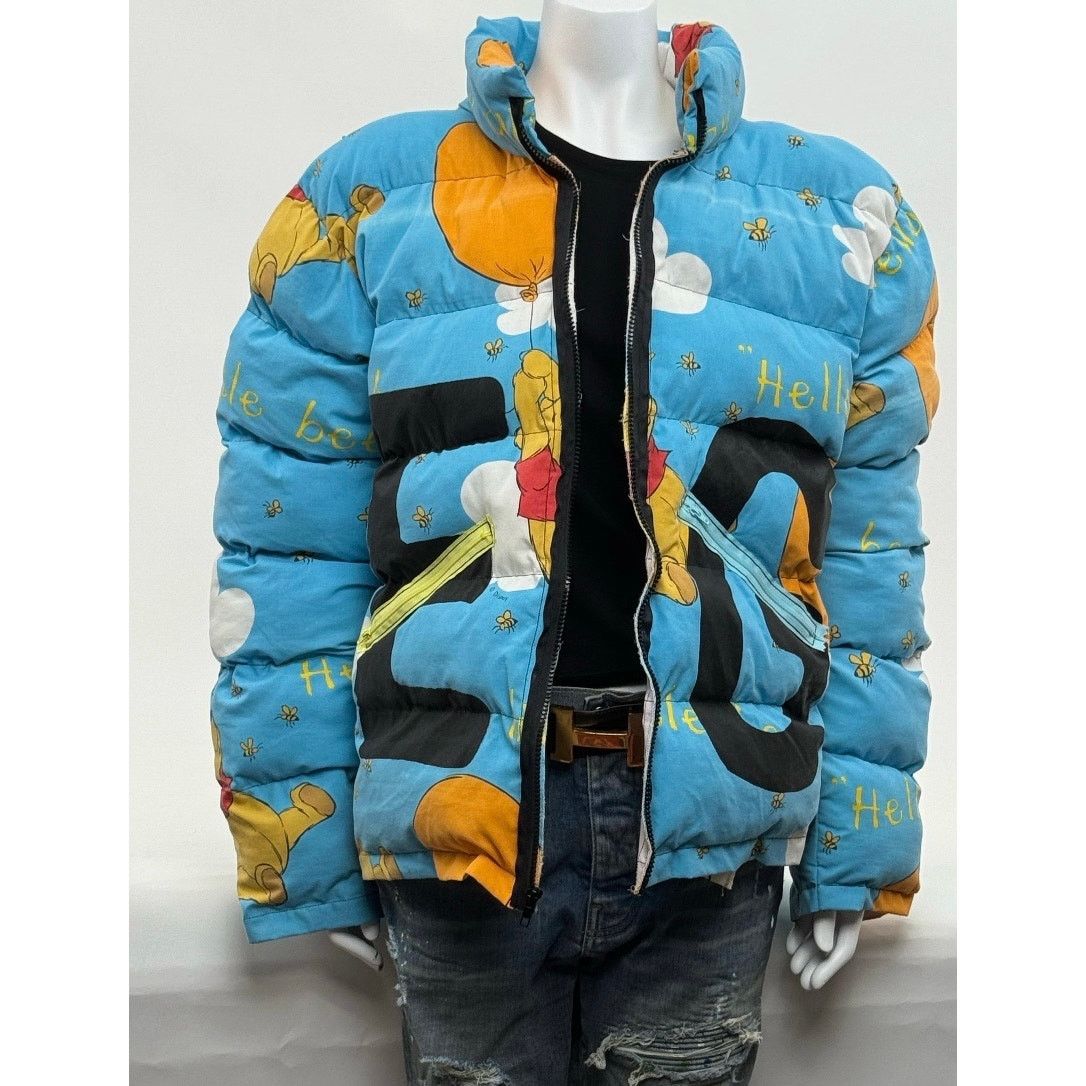 Other Unisex Die.Go Studios Blue "Winnie The Pooh" Puffer Jacket Size US XL / EU 56 / 4 - 1 Thumbnail