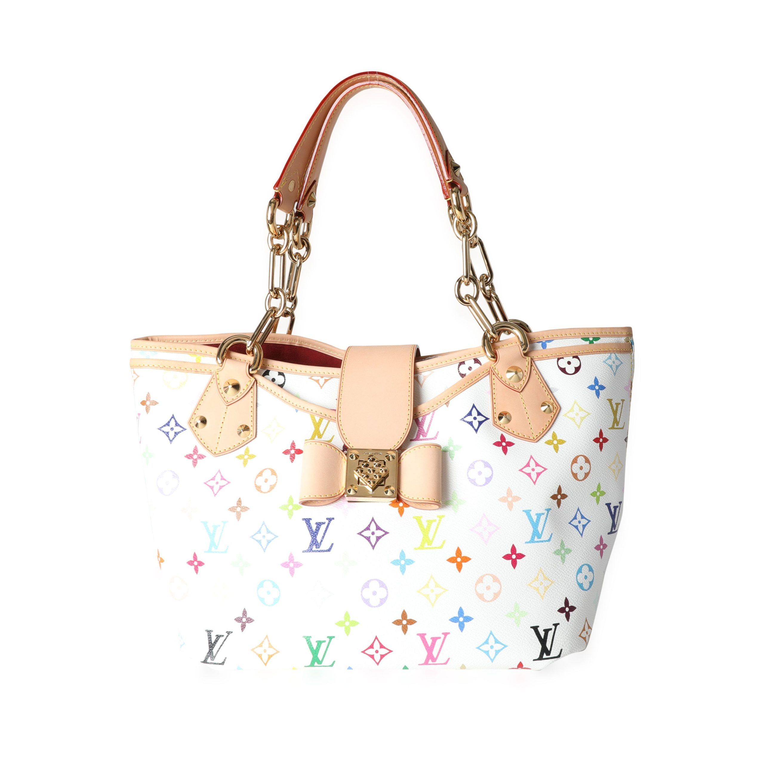 Louis Vuitton x Takashi Murakami White Monogram Multicolore Canvas Annie GM