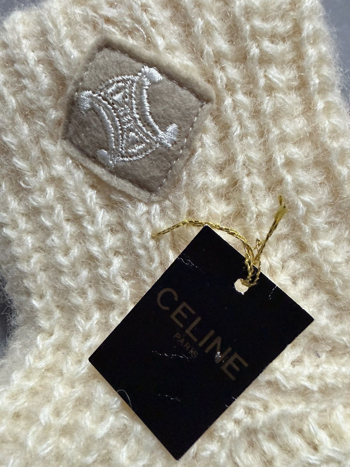 Celine Luxury Chunky Knit Celine Wool Blend Socks Size ONE SIZE - 4 Thumbnail