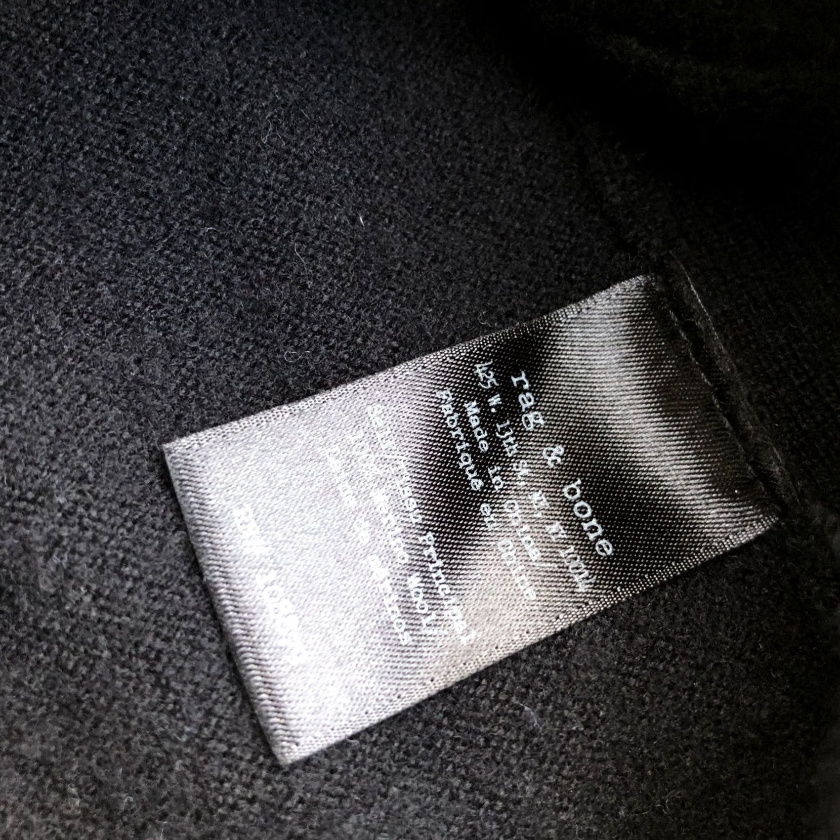 Rag & Bone rag & bone New York Pullover Sweater Mens MED 100% Merino Wool Black Crew Size US M / EU 48-50 / 2 - 5 Thumbnail