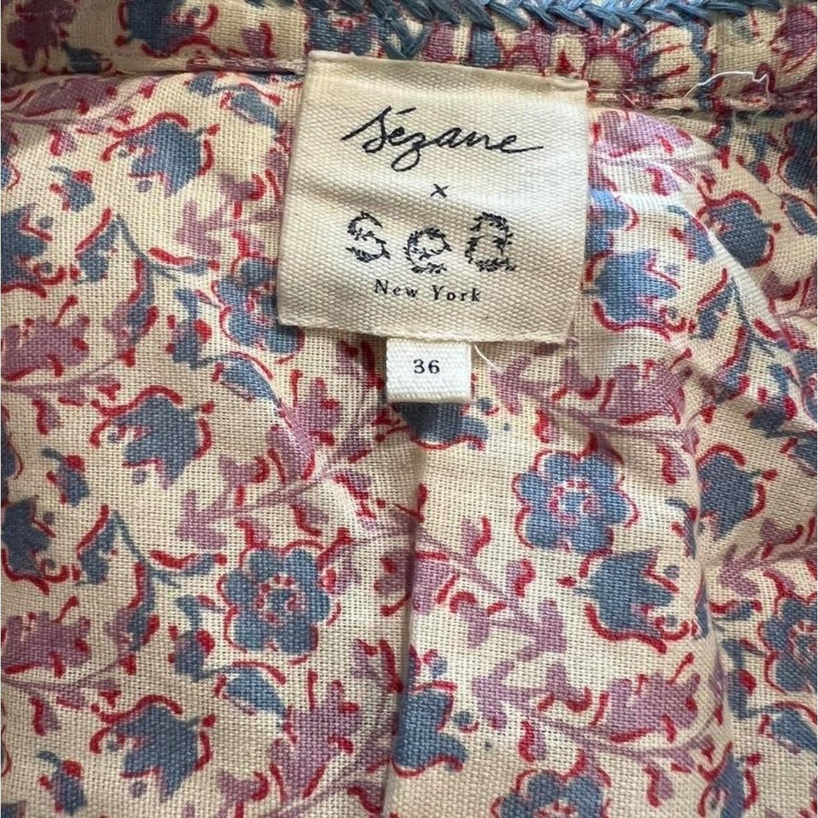 Sezane Sezane x Sea New York William jacket mixed Emilia SZ36US4 pu Size S / US 4 / IT 40 - 4 Thumbnail