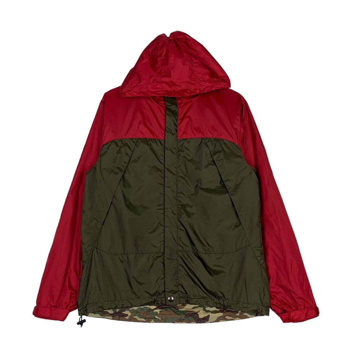 Japanese Brand STONEHEAD Colorblock Camo Lined Hoodie Jacket #0900-C40 Size US M / EU 48-50 / 2 - 1 Thumbnail