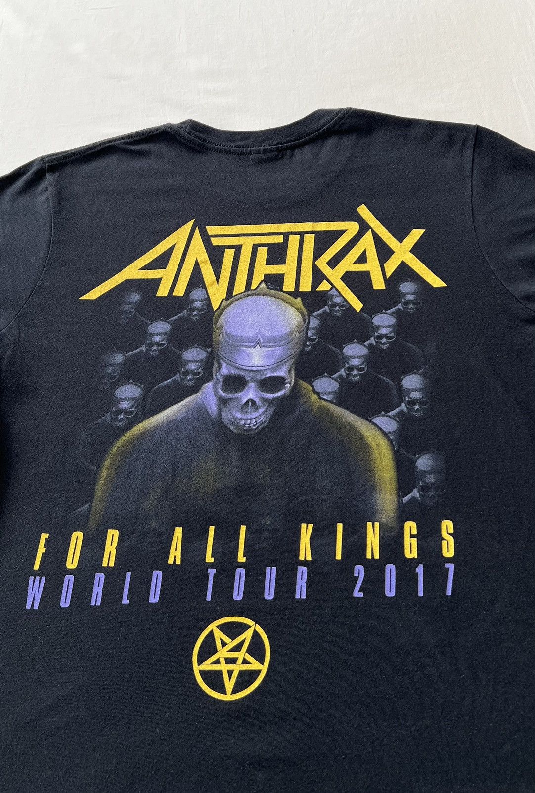 Band Tees Vintage 2017 Anthrax Among The Kings Thrash Metal Band Size US M / EU 48-50 / 2 - 11 Thumbnail