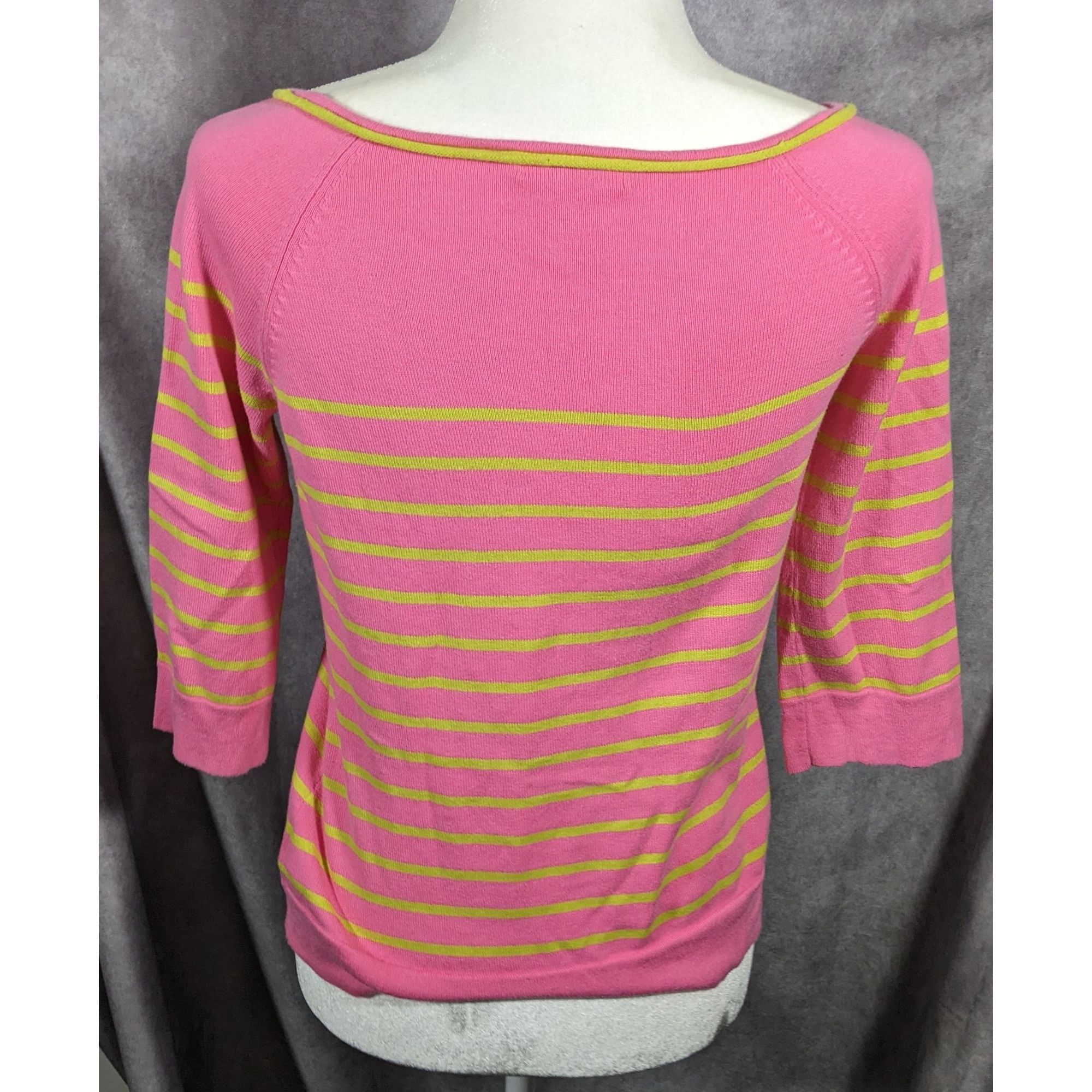 Lilly Pulitzer Lilly Pulitzer Pink And Green Striped Top Size XS Size XS / US 0-2 / IT 36-38 - 7 Thumbnail