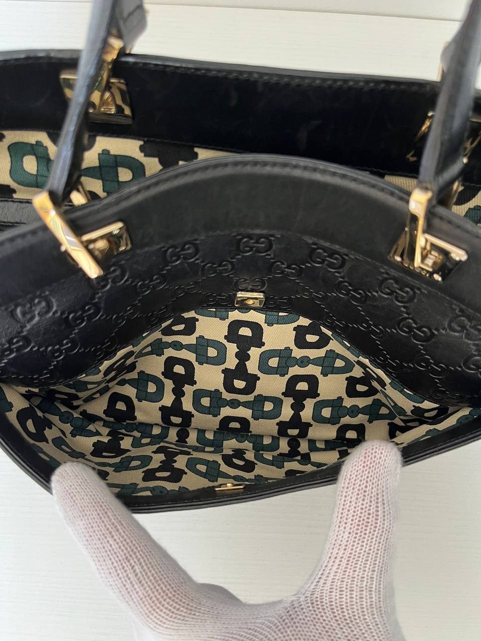 Gucci Gucci tote bag Vintage in GG monogram guccissima leather Size ONE SIZE - 13 Thumbnail