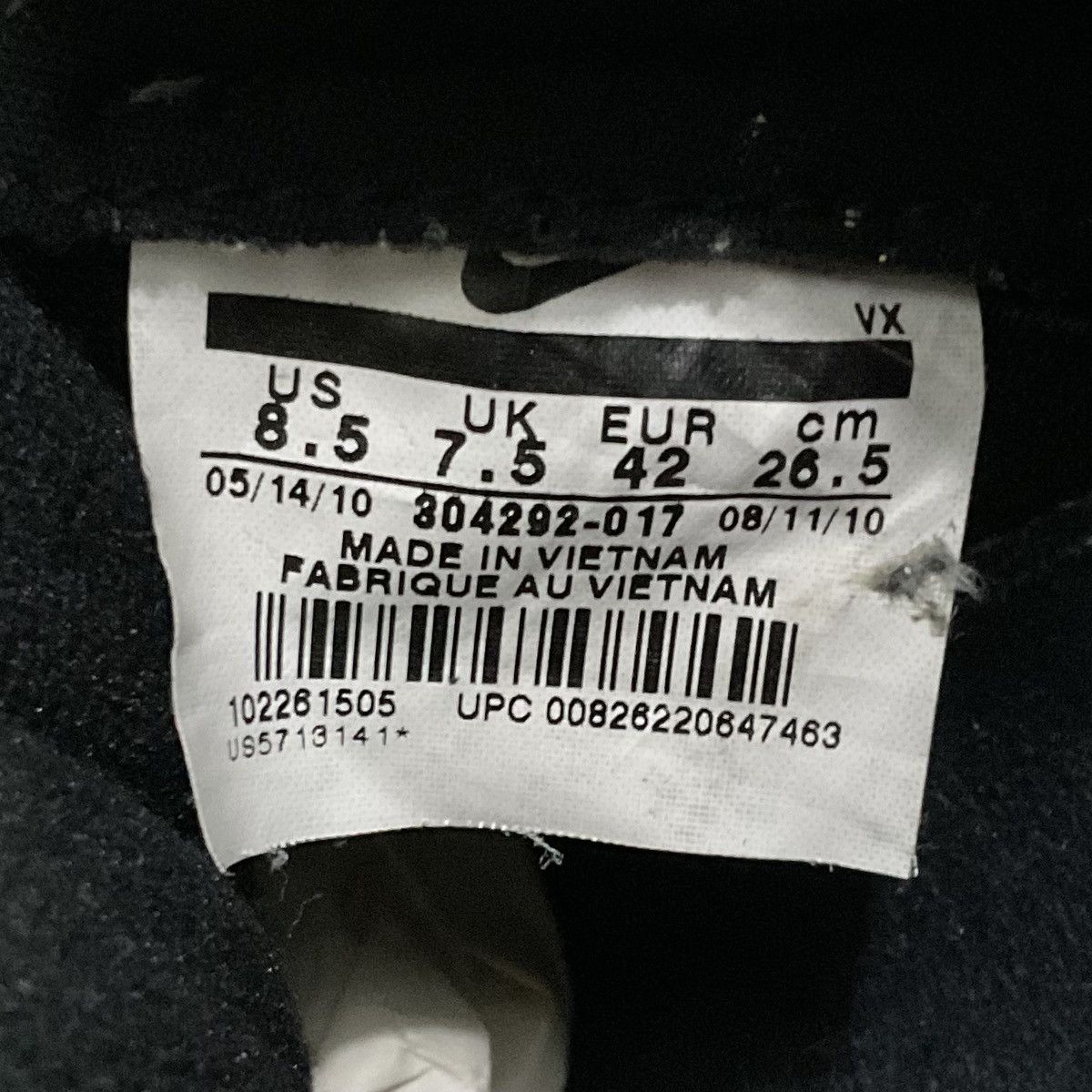 Nike SB Dunk Low Dark Charcoal Black 2010 Size US 8.5 / EU 41-42 - 15 Thumbnail