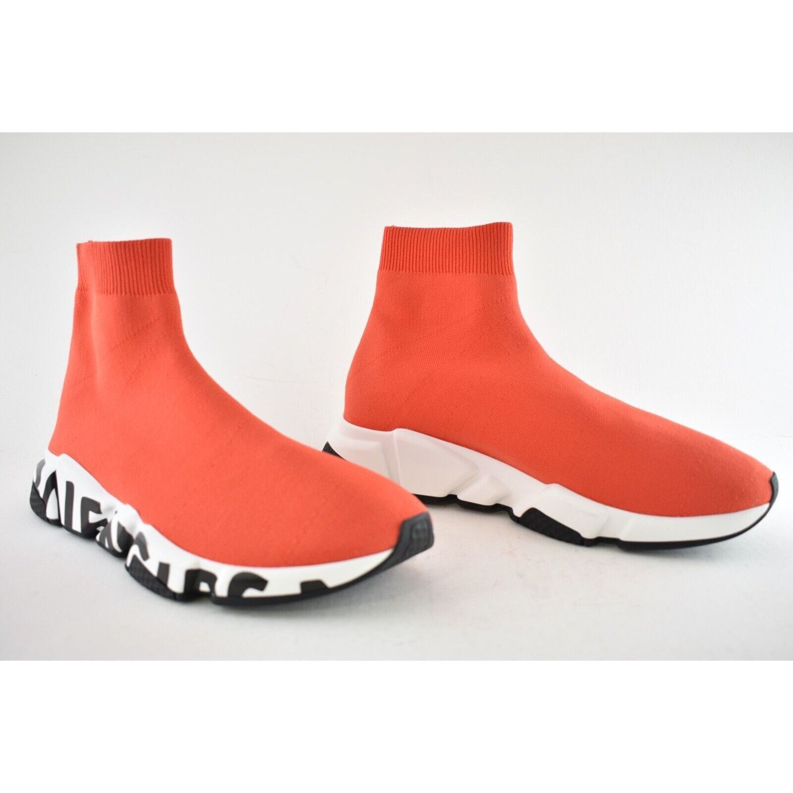 Balenciaga Balenciaga Speed LT Graffiti Sock Red Black White Logo Size US 11 / EU 44 - 2 Thumbnail