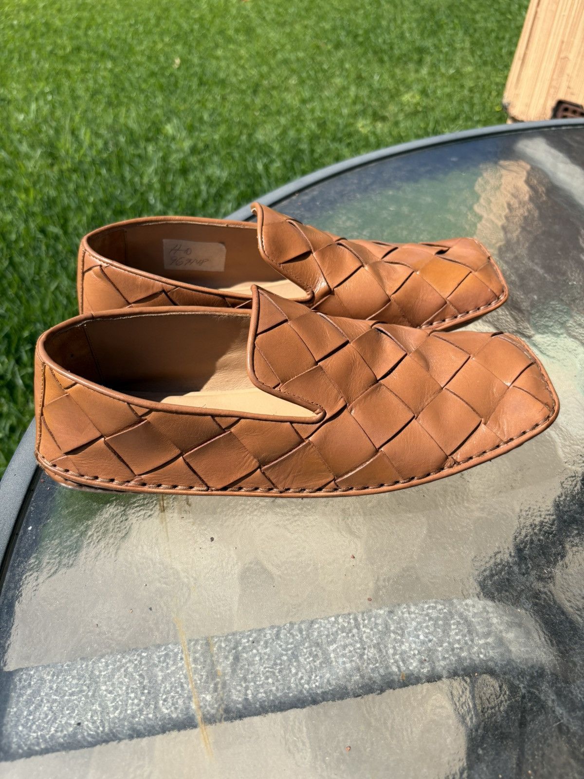 BOTTEGA VENETA Intrecciato Leather Driving Loafers