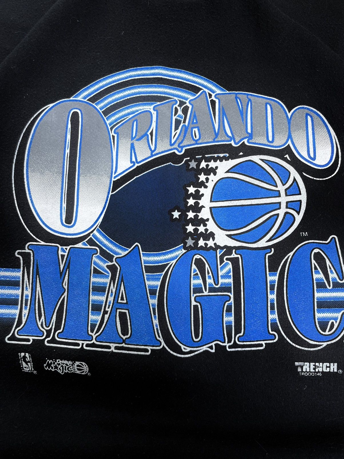 NBA Vintage 90’s Orlando Magic NBA Sweatshirt Black RARE Size US XL / EU 56 / 4 - 4 Thumbnail