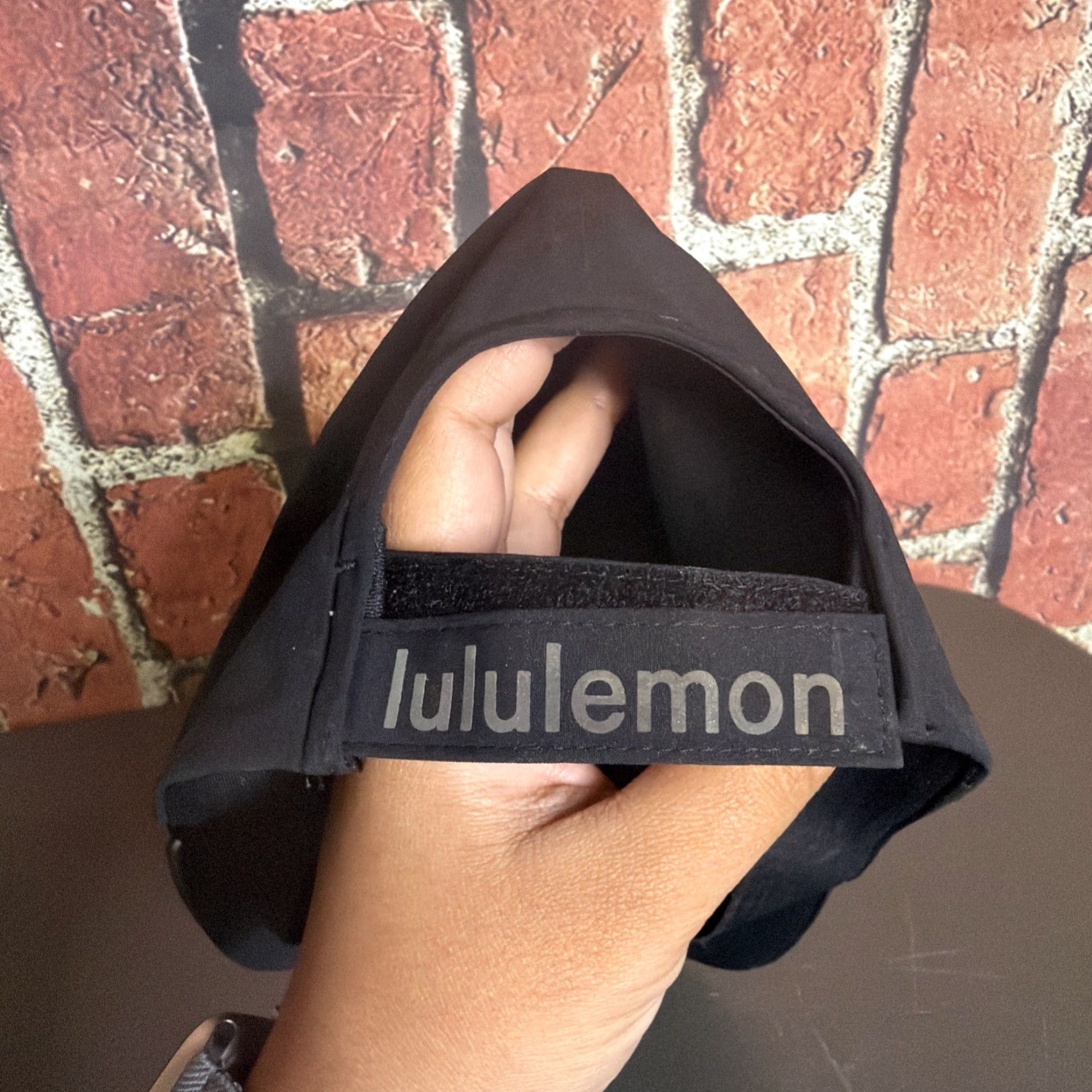 Lululemon Lululemon Fast & Free Run Hat Black Lightweight Adjustable Strapback Unisex Hat Size ONE SIZE - 2 Thumbnail