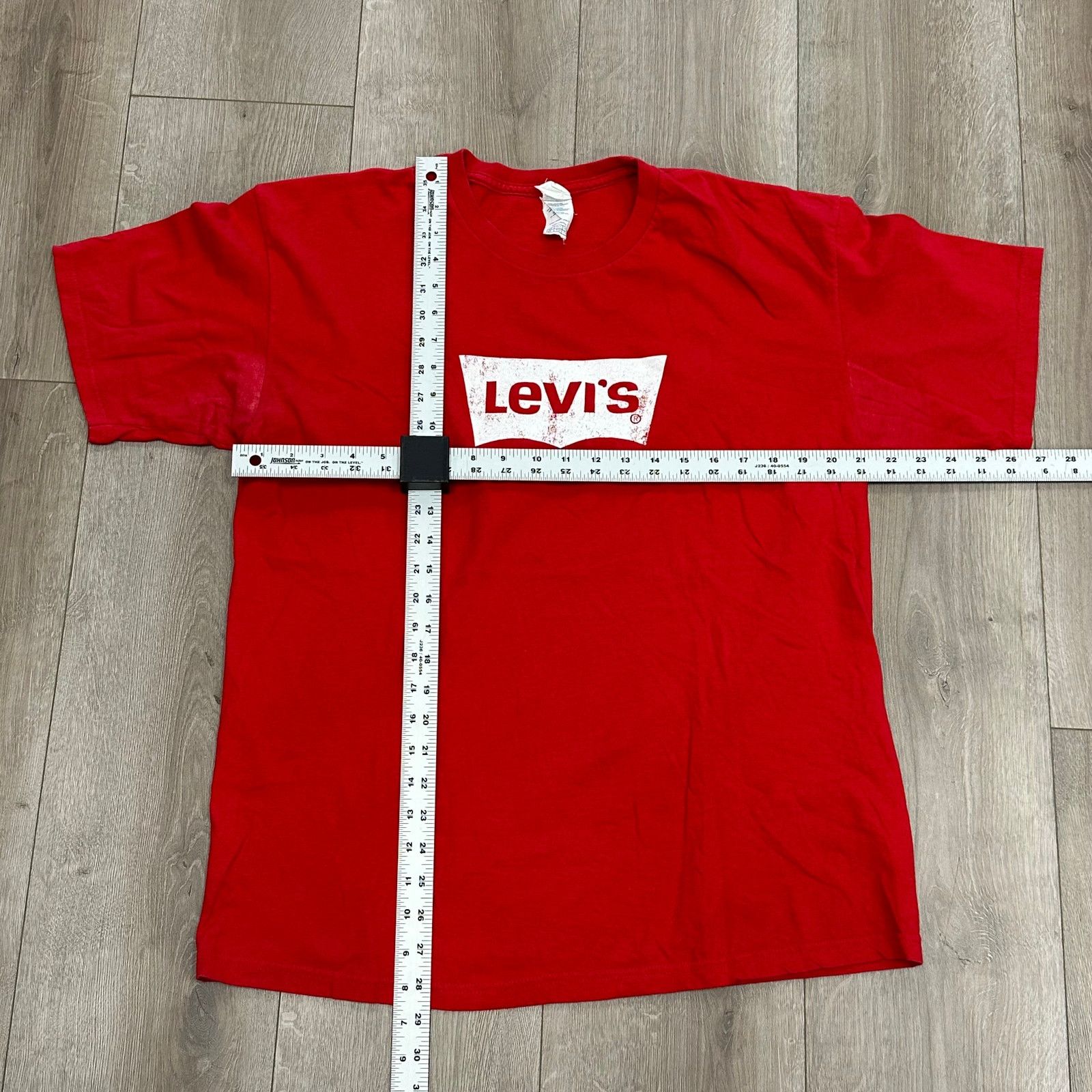Levi's Levi's Logo Classic T Shirt Tee Red White size XL B18 Size US XL / EU 56 / 4 - 2 Thumbnail