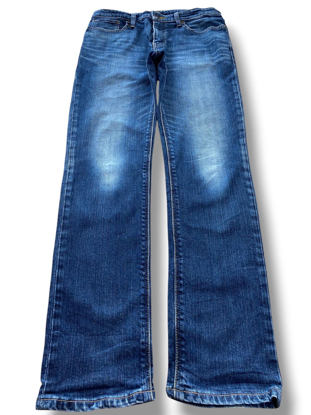 Edwin Edwin 503 Faded Blue Wash Whiskered Skinny Leg Jeans Size US 32 / EU 48 - 1 Thumbnail