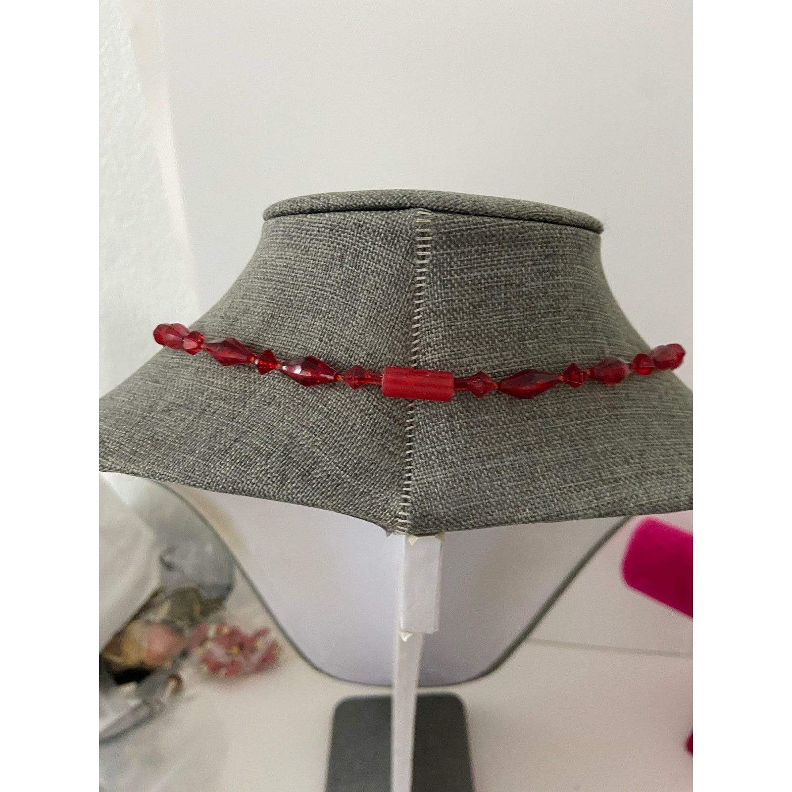 Vintage Vintage red bead necklace Size ONE SIZE - 3 Thumbnail