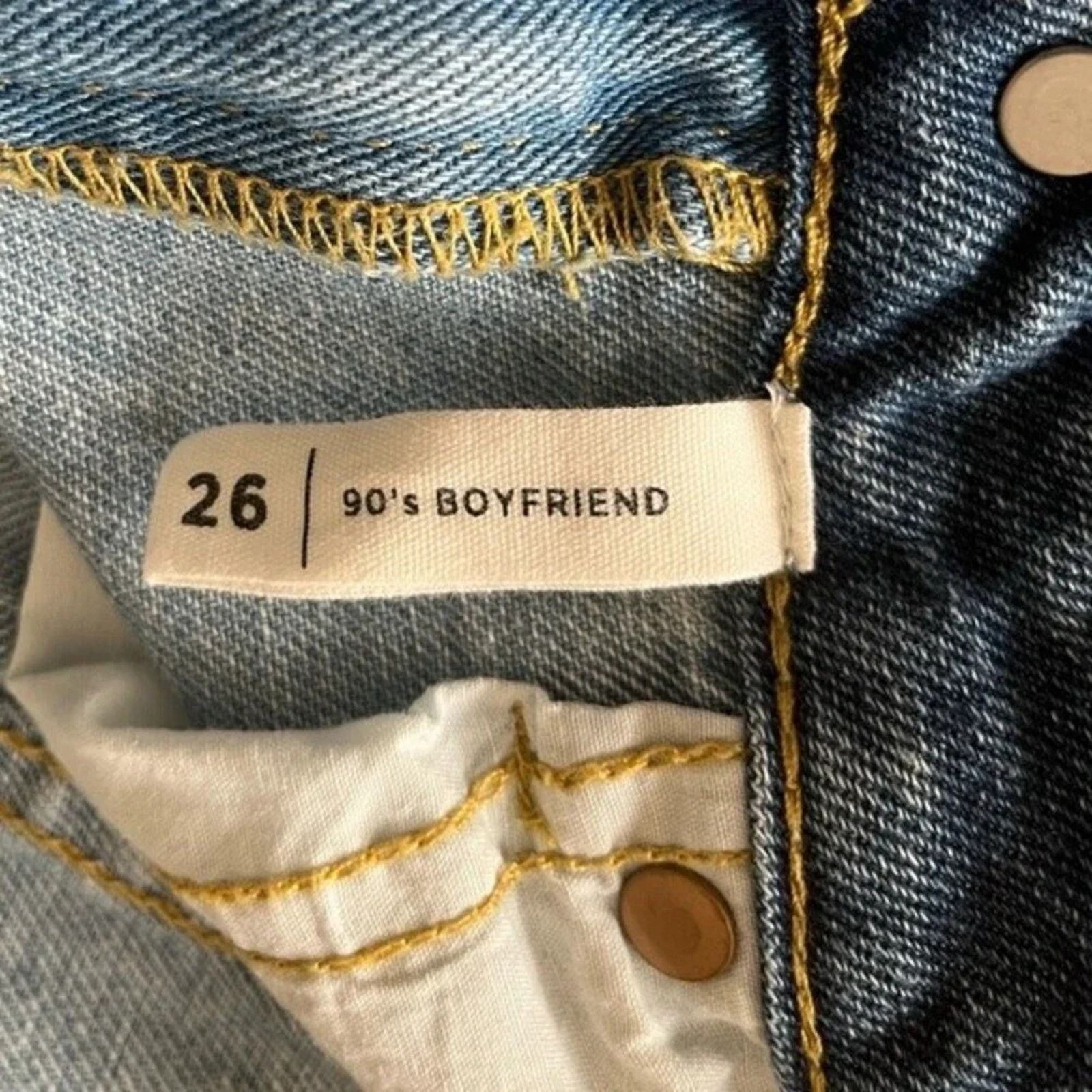 Pacsun Pacsun two tone panel high-waisted 90s Boyfriend jeans, 26. Size 26" / US 2 / IT 38 - 5 Thumbnail