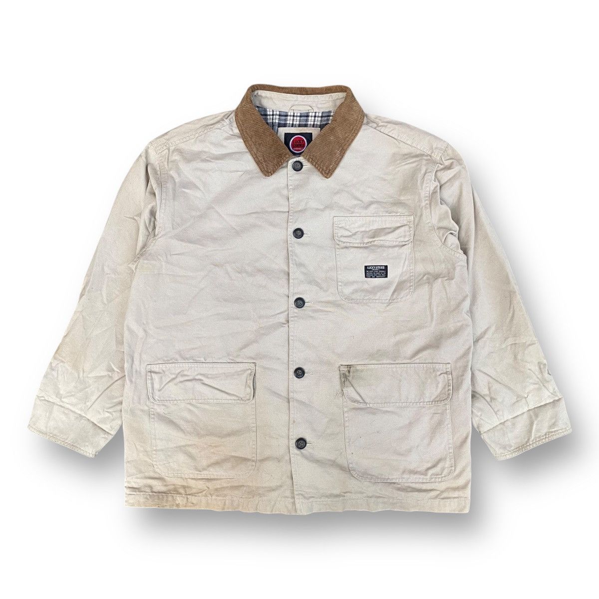 Sports Specialties × Vintage Vintage 90s Lucky Strike Workwear Detroit Jacket. #E1 Size US L / EU 52-54 / 3 - 1 Thumbnail