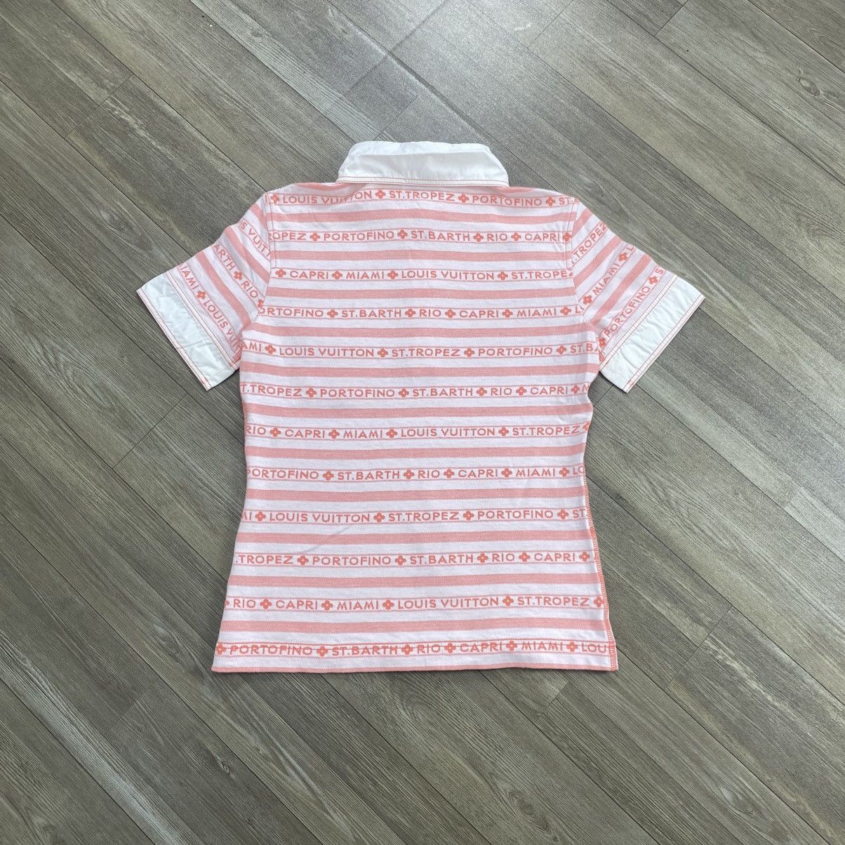 Louis Vuitton Vintage Louis Vuitton In Cotone Orange Stripe Polo Shirt Size M / US 6-8 / IT 42-44 - 15 Thumbnail
