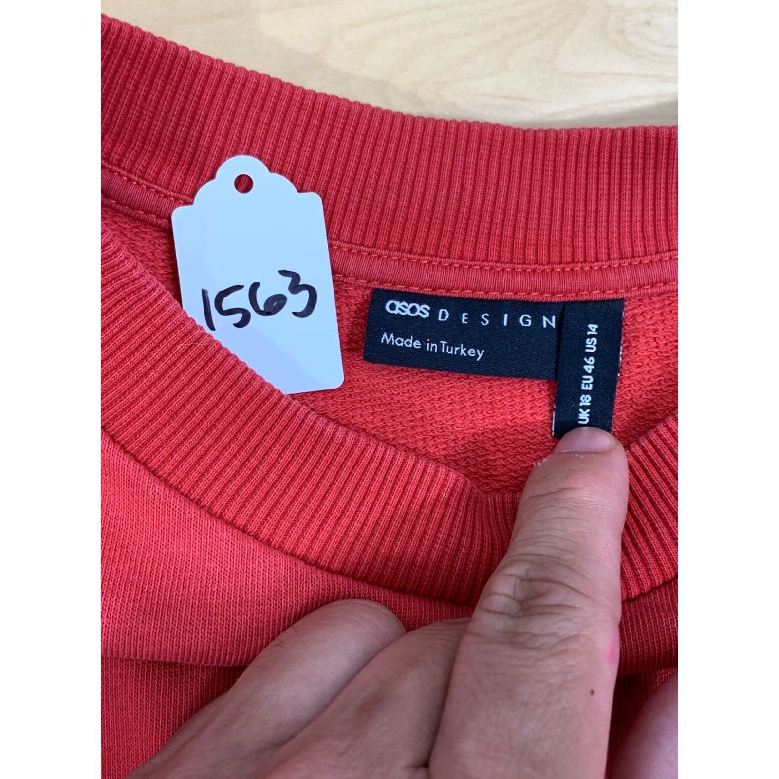 Asos VINTAGE ASOS Design National Tennis Club New England State Sweater Unisex Adults 14 Red Crew Neck Long Sleeve Pullover 14 Nike Size US S / EU 44-46 / 1 - 6 Thumbnail