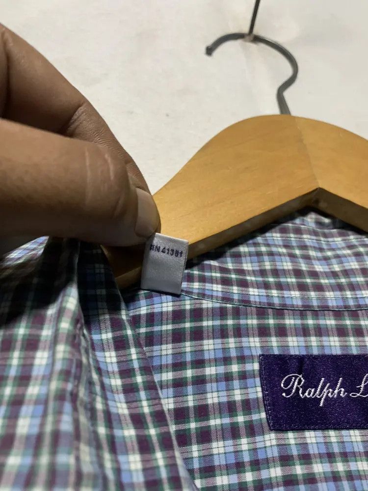 Ralph Lauren Purple Label Vintage RL Purple Label plaid cotton shirt Size US M / EU 48-50 / 2 - 11 Thumbnail