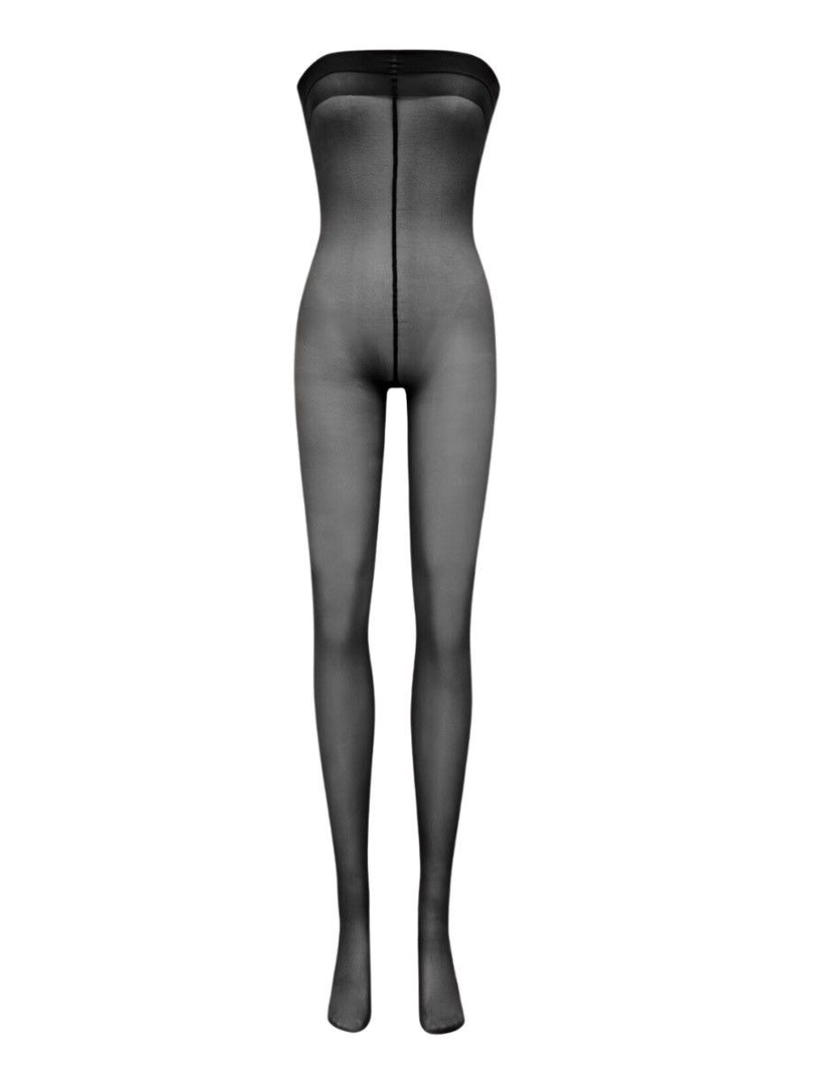 Yves Saint Laurent Saint Laurent Jumpsuit Tights – Black Size ONE SIZE - 1 Thumbnail