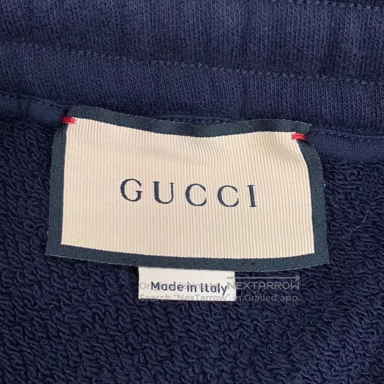 Gucci Gucci Size S 23 dark blue logo embroidered cotton casual tr Size US 29 - 7 Thumbnail