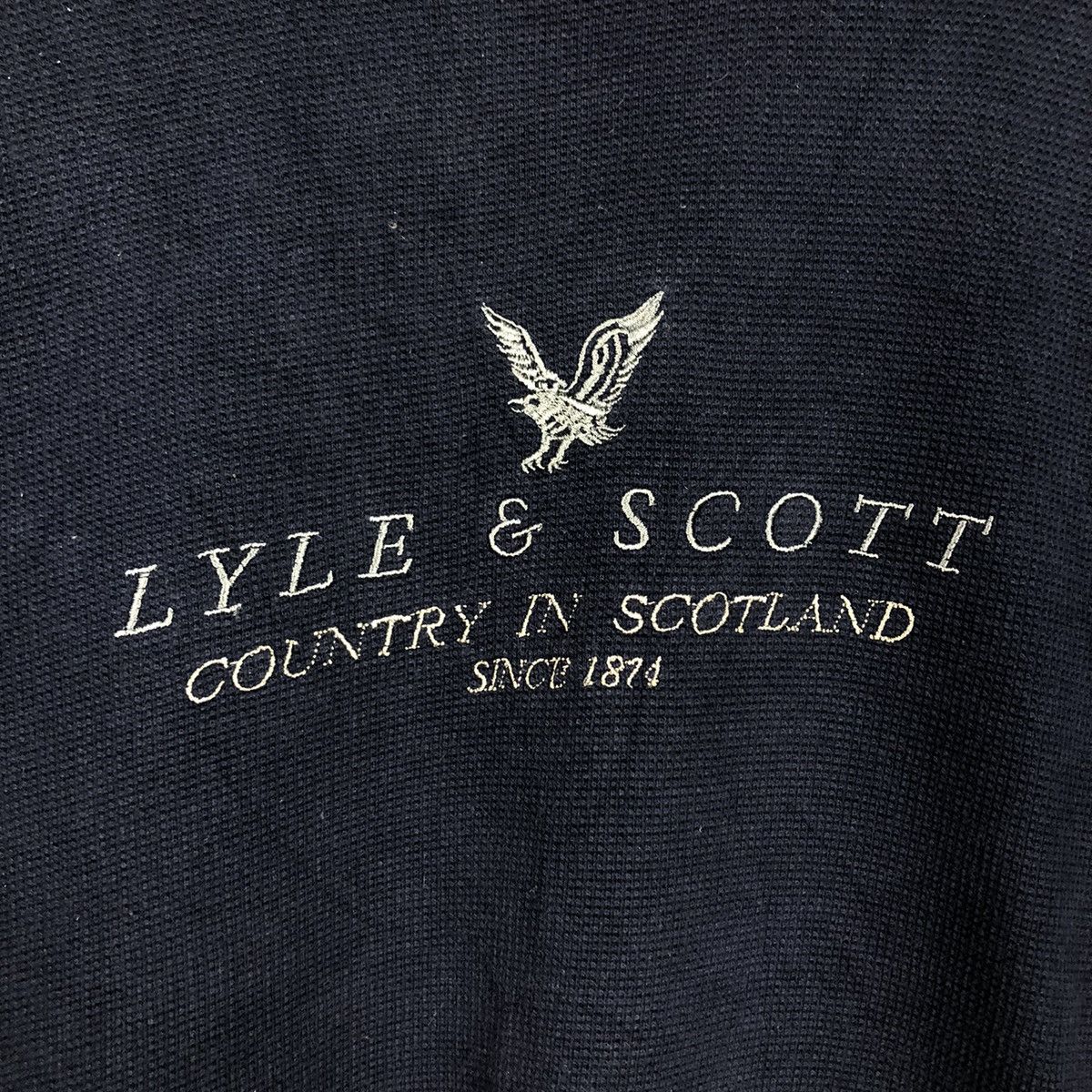 Japanese Brand × Vintage 📌Vintage Sweatshirt Lyle & Scott Big Logo Embroidered Size US L / EU 52-54 / 3 - 13 Thumbnail
