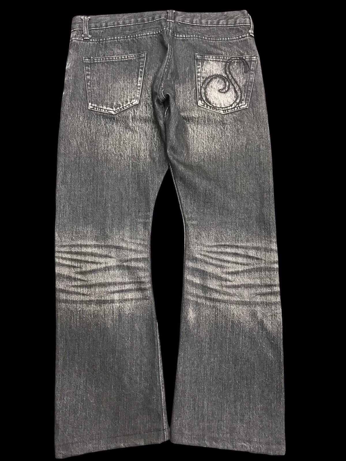 Japanese Brand 💥FLARE💥S1O Japan Sick Fade Selvedge Flare Curve Denim F151 Size US 33 - 2 Thumbnail