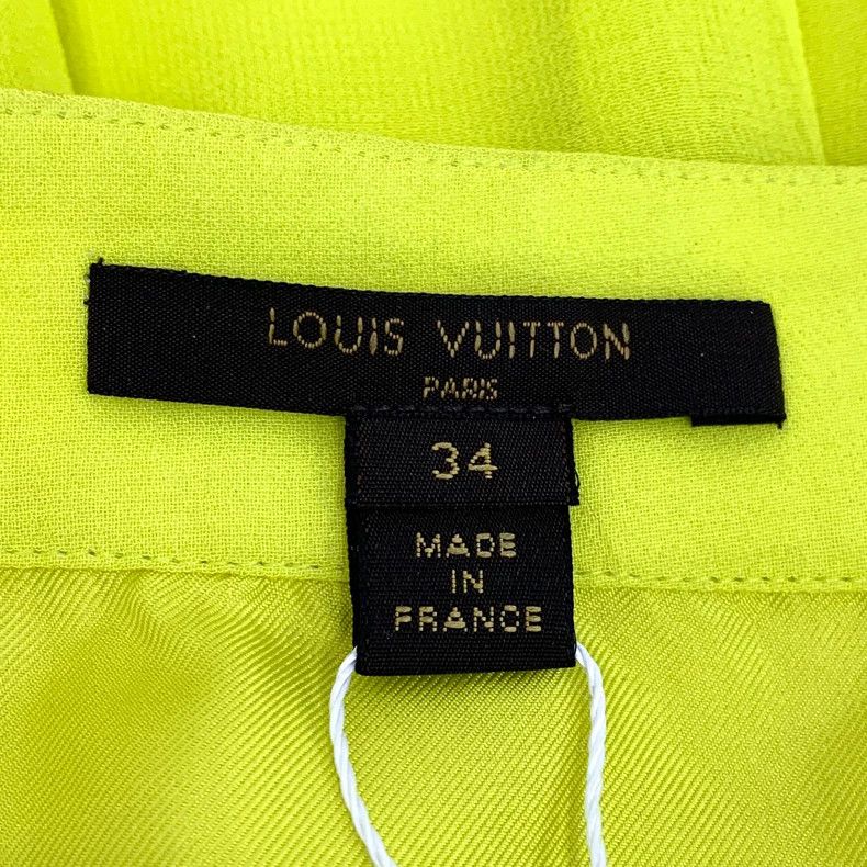 Louis Vuitton Louis Vuitton Fluorescent yellow irregular pleated casual Size 33" - 5 Thumbnail